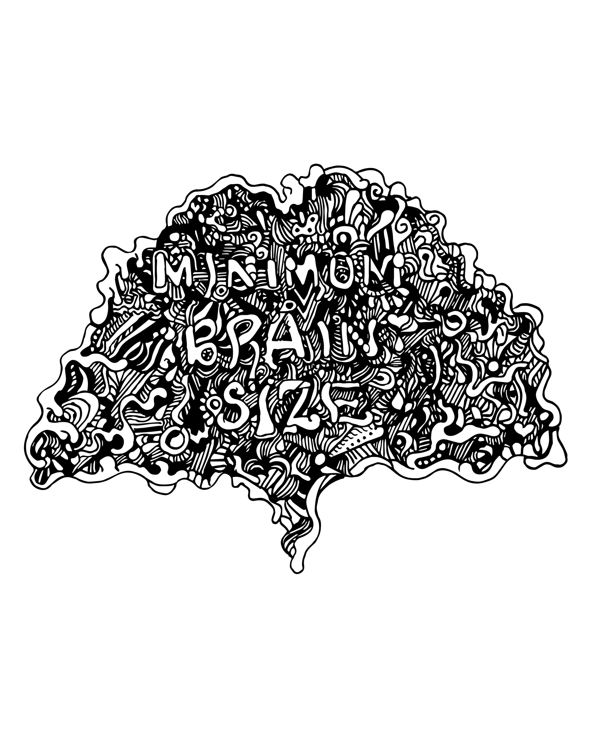 Minimum Brain Size Doodle