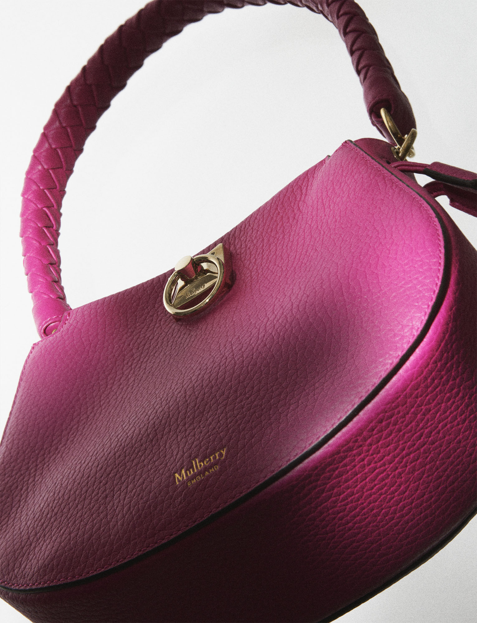 KMA photographer Martin Vallin shoots a pink Mulberry handbag for Plaza Magazine.
