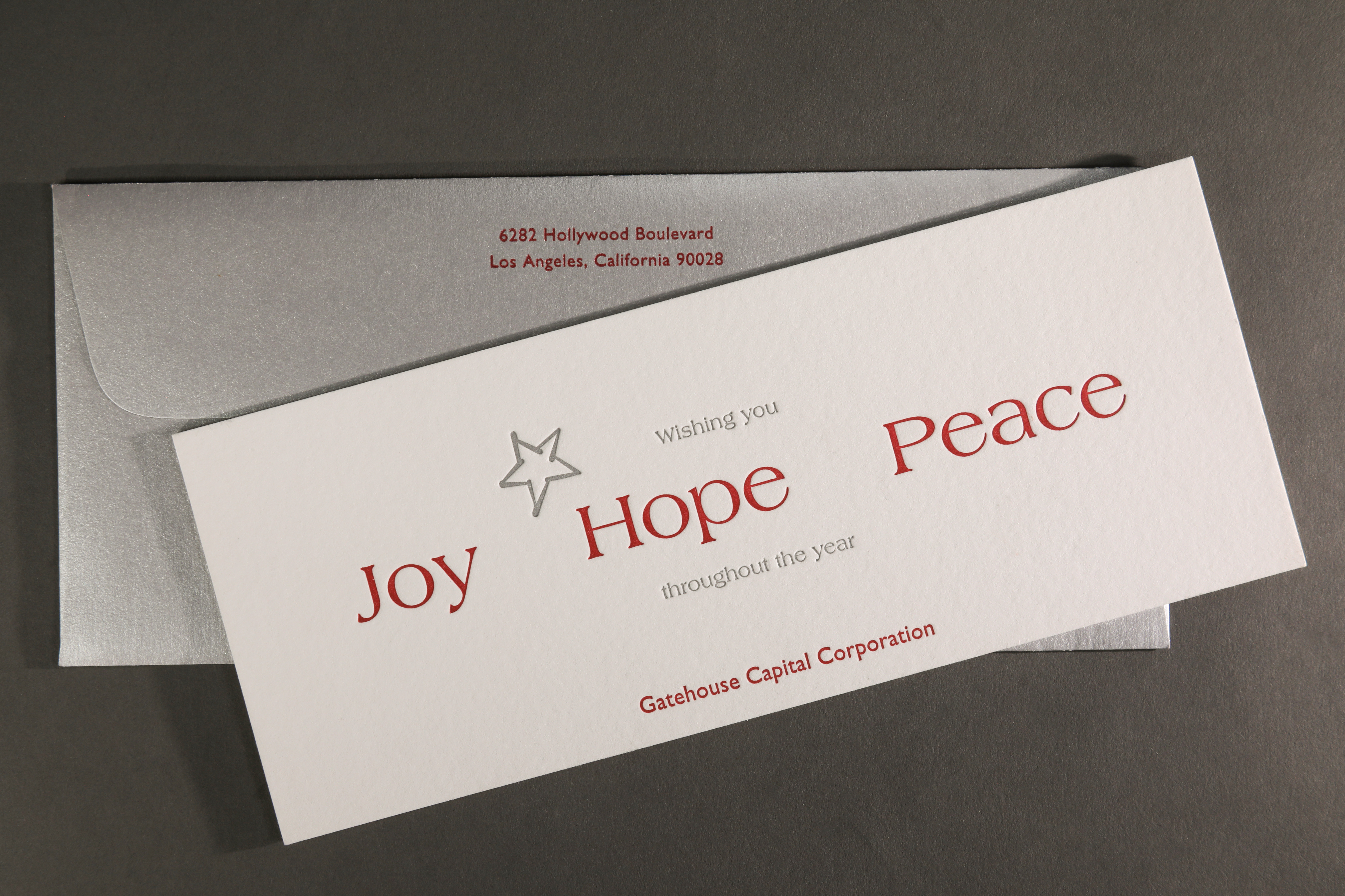 LETTERPRESSGatehouse holiday cards