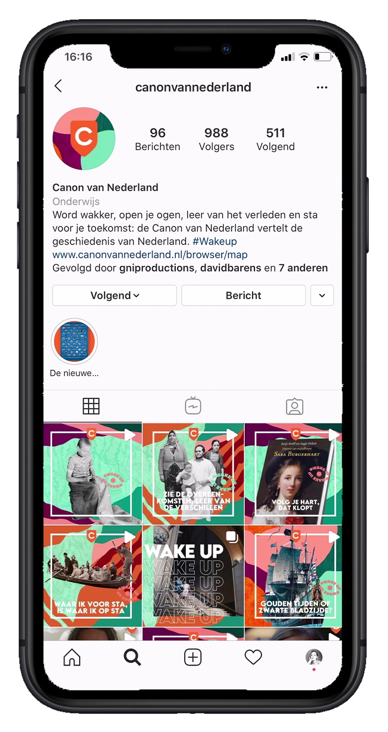 Overzicht feed @canonvannederland