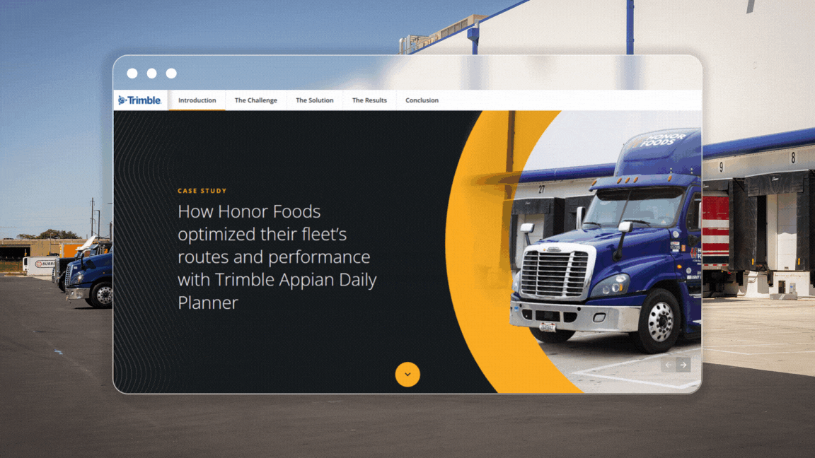 Trimble Transportation: Honor Foods Case Study