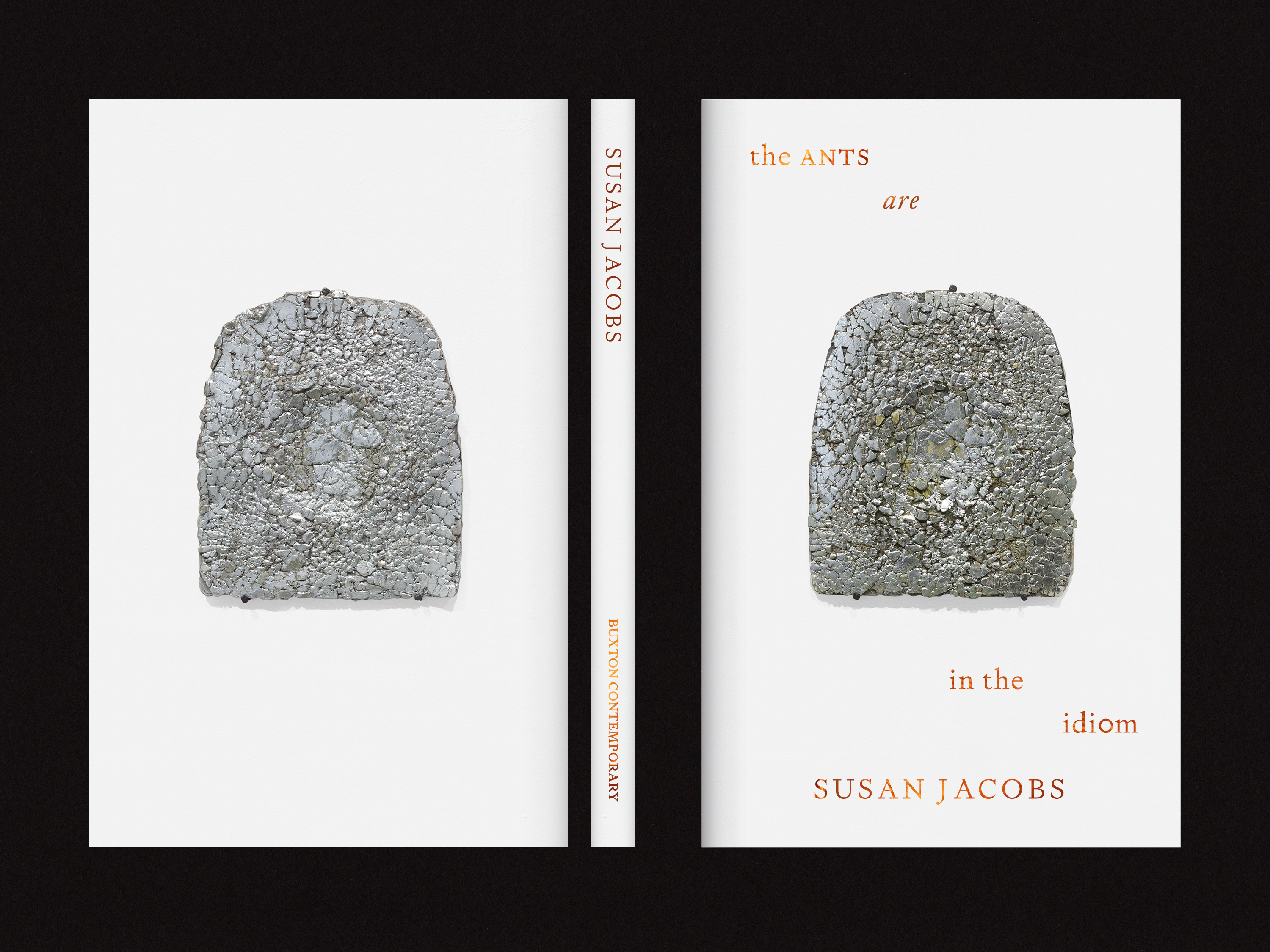 Publication design for 'Susan Jacobs: The ants are in the idiom', Buxton Contemporary, 2022. 