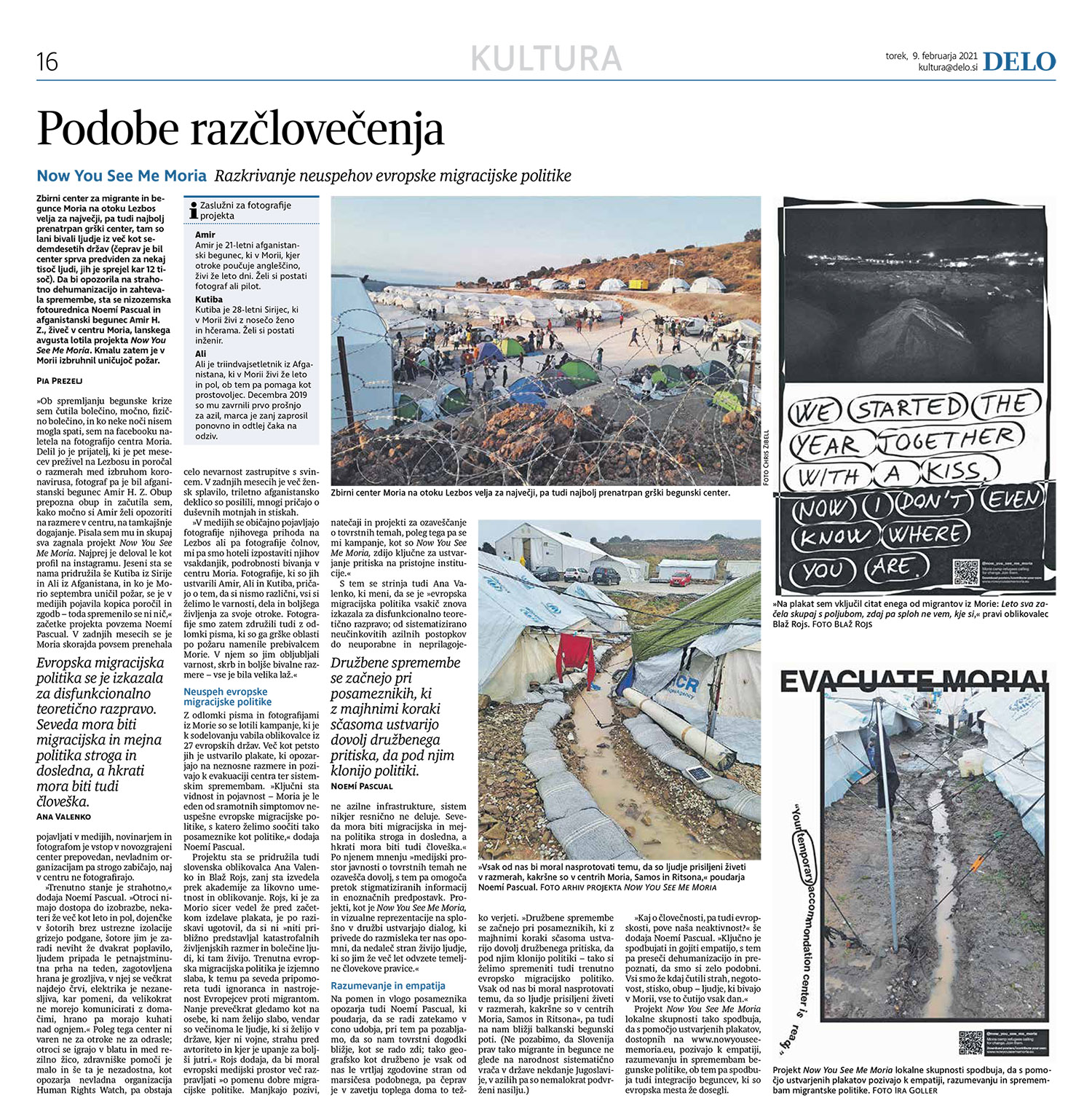 Newspapers article, DELO, 2021.