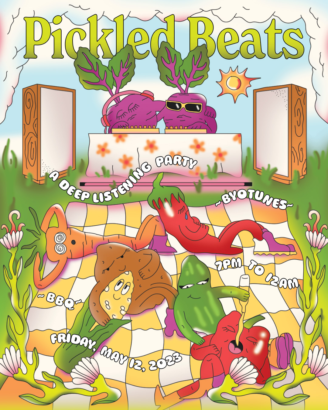 Pickled Beats flyer, 2023, Digital