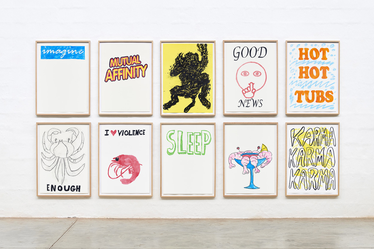 Imagine, 2020. ink, pastel and charcoal on paper. each panel 90cm x 65cm