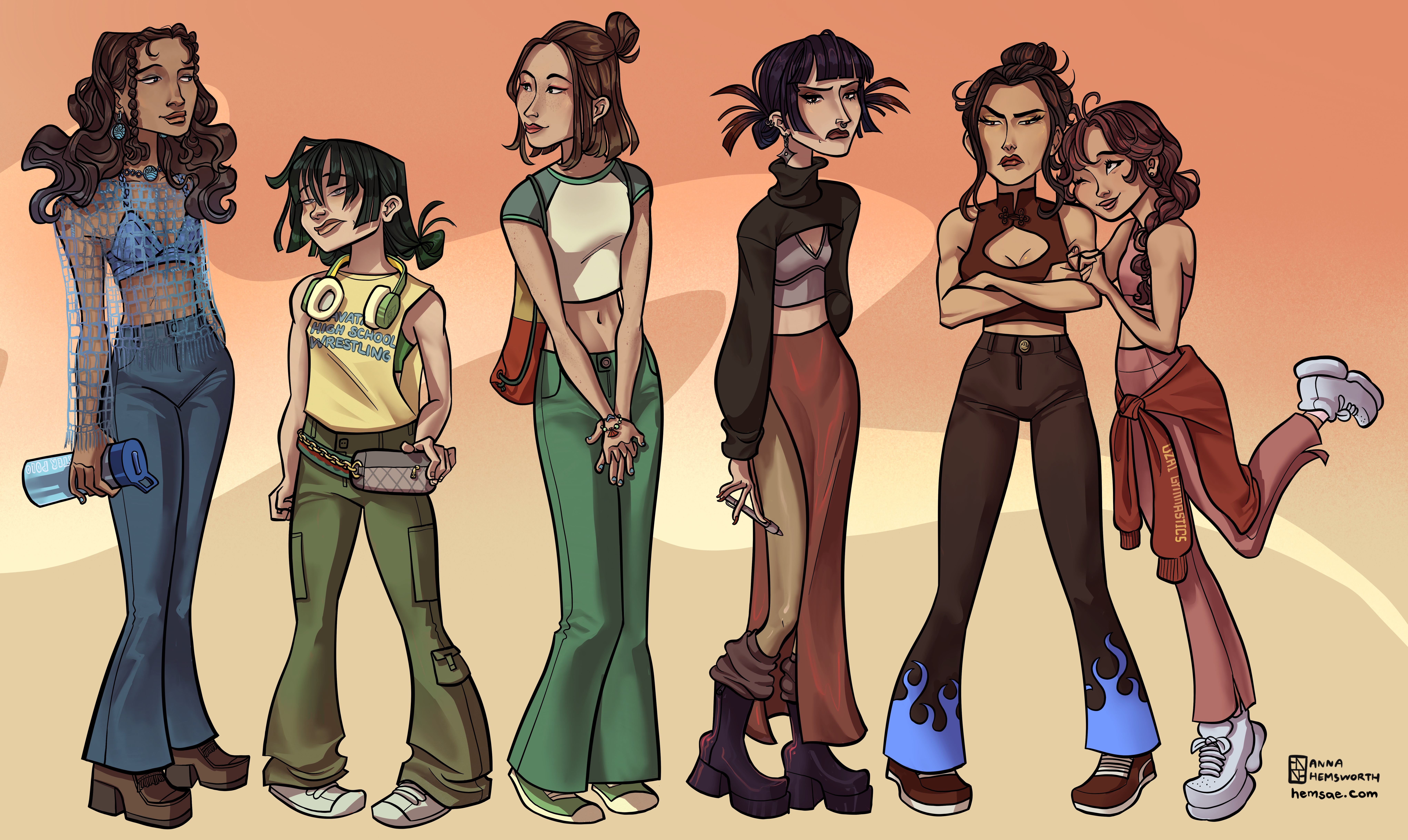 atla ladies fanart (2022)
