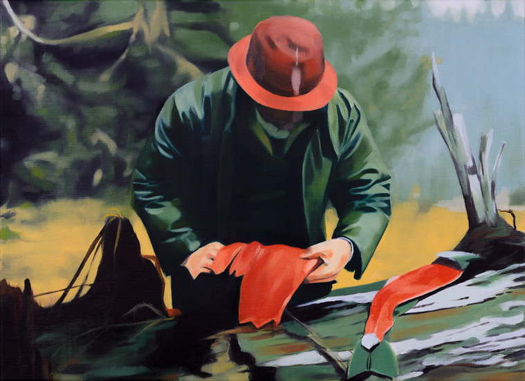 'Gut Feeling' 2016, Oil on Canvas, 56 x 41 cm