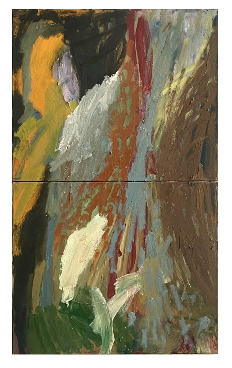 SOLD - buck moon rising, 24x40, oil, canvas 