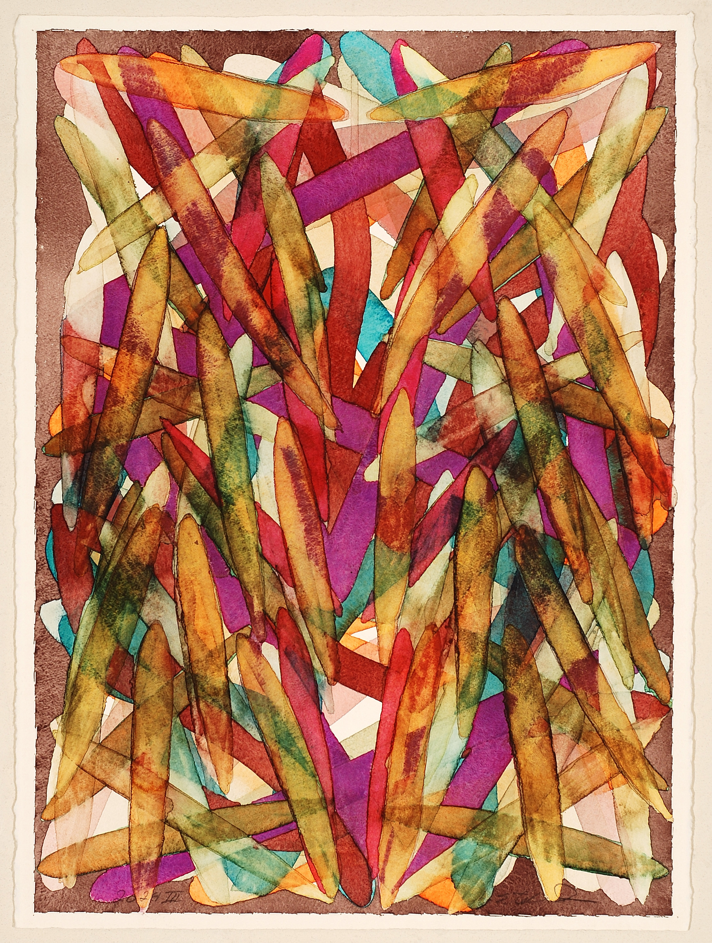 2024 III, watercolor on paper, 30 x 22 inches