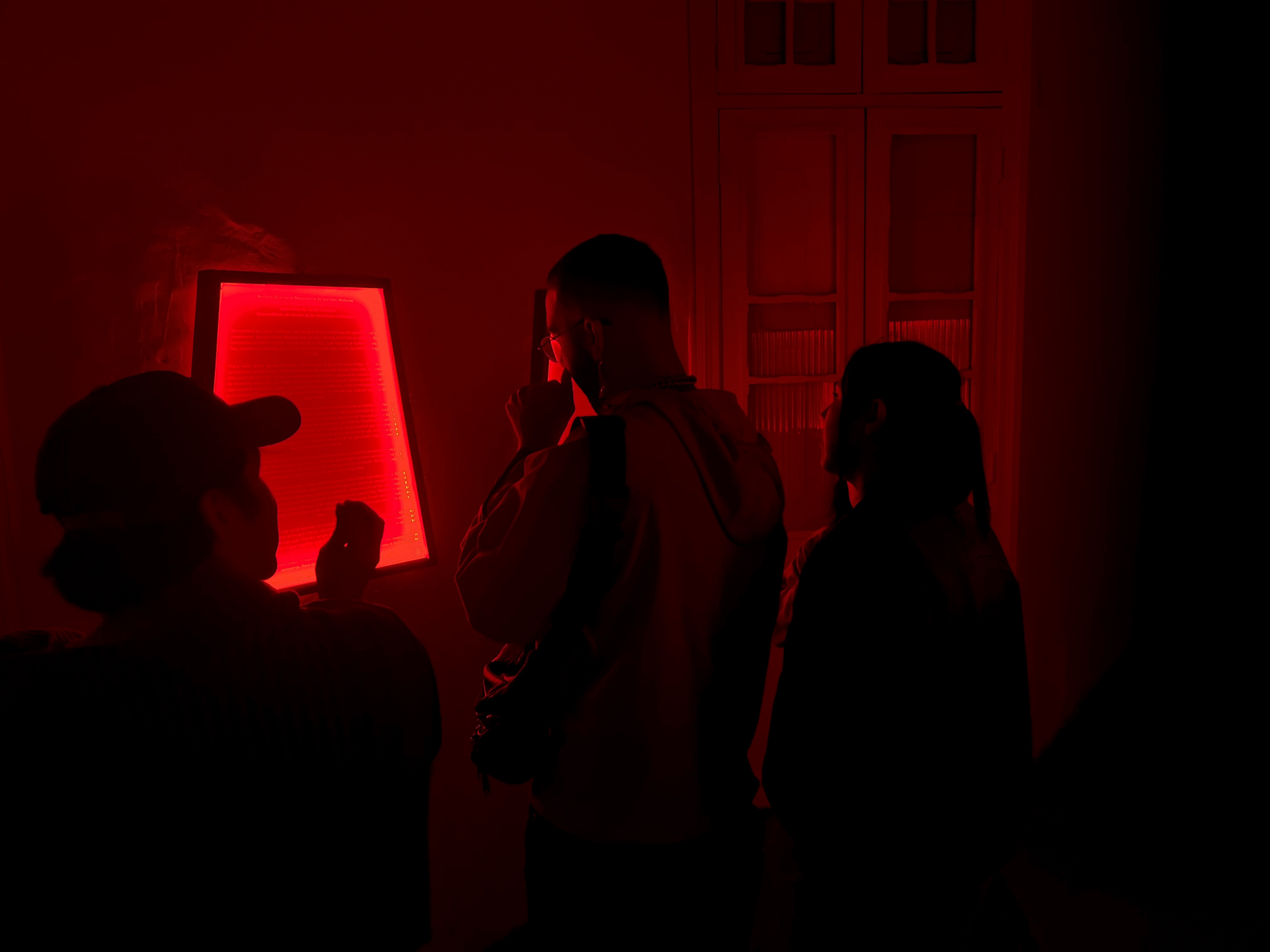 Installation view of the exhibition at self-managed cultural space 'Casa de Mamus'