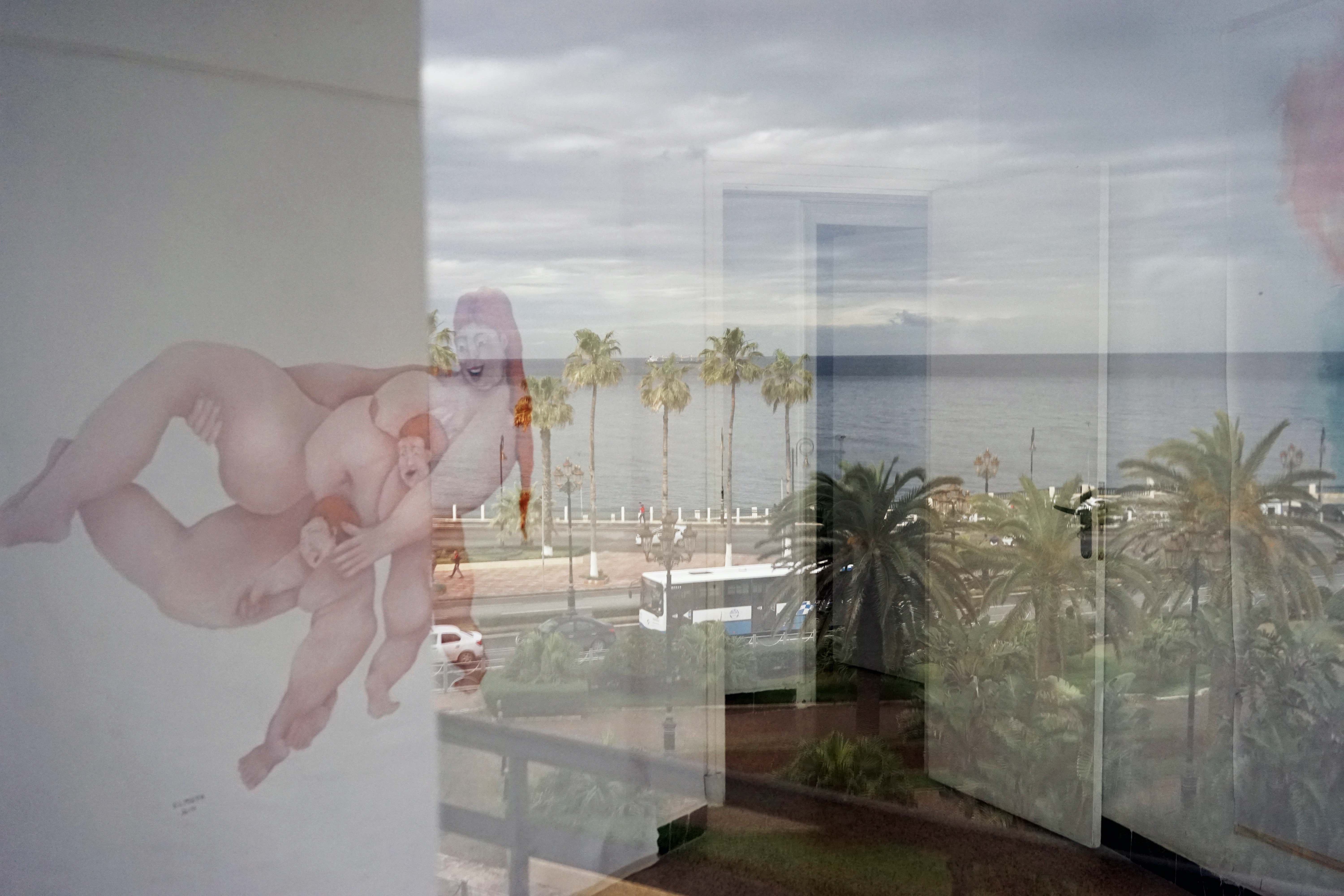 Houari Bouchenak/ Collective220. Alger vue de l'atelier de Mehdi Djellil & Maya Benchikhelfegoun 