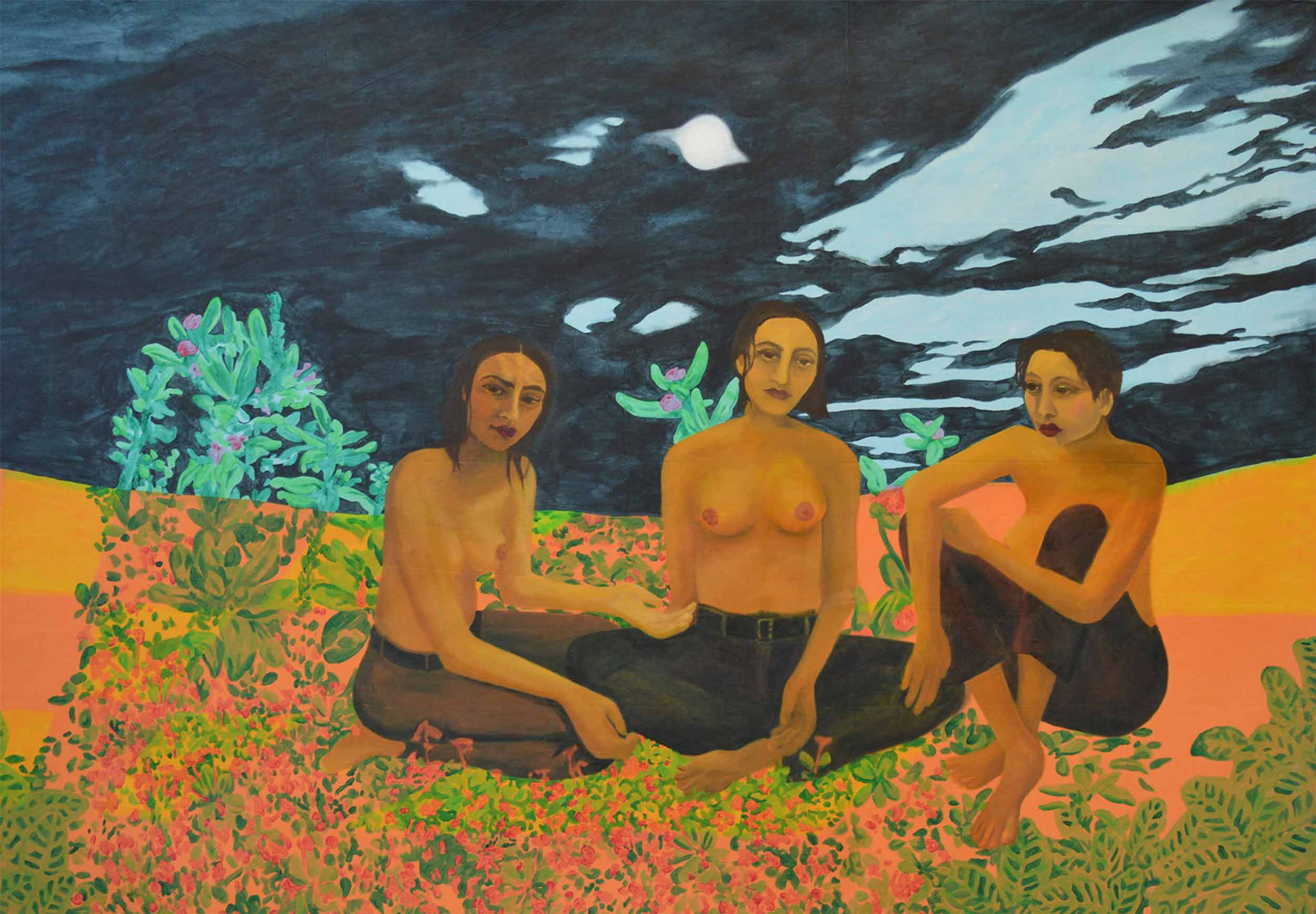 What they know - Mixed media on canvas, 2018