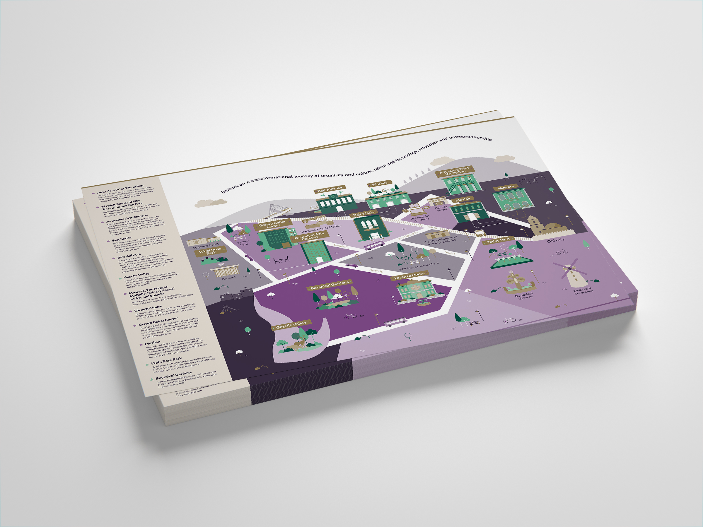 Illustrated map