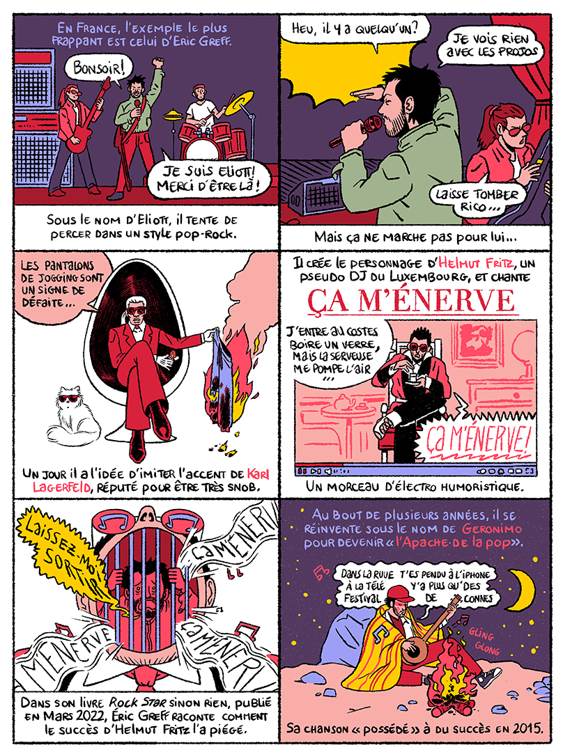 One Hit Wonders, 5 pages short story for TOPO Magazine, written by Vincent Brunner, 2023