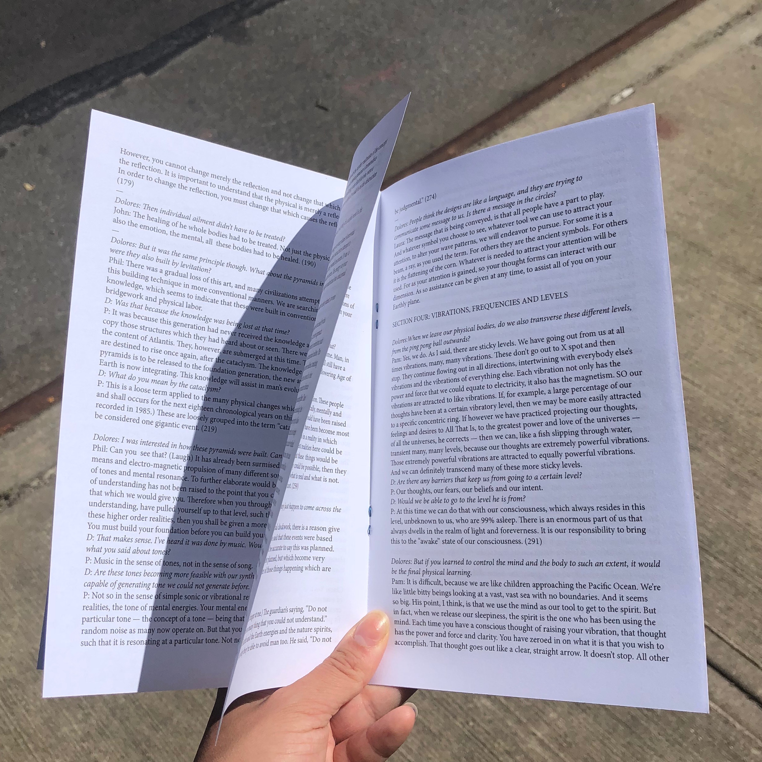 excerpt from "New Age Metaphysics," 2019