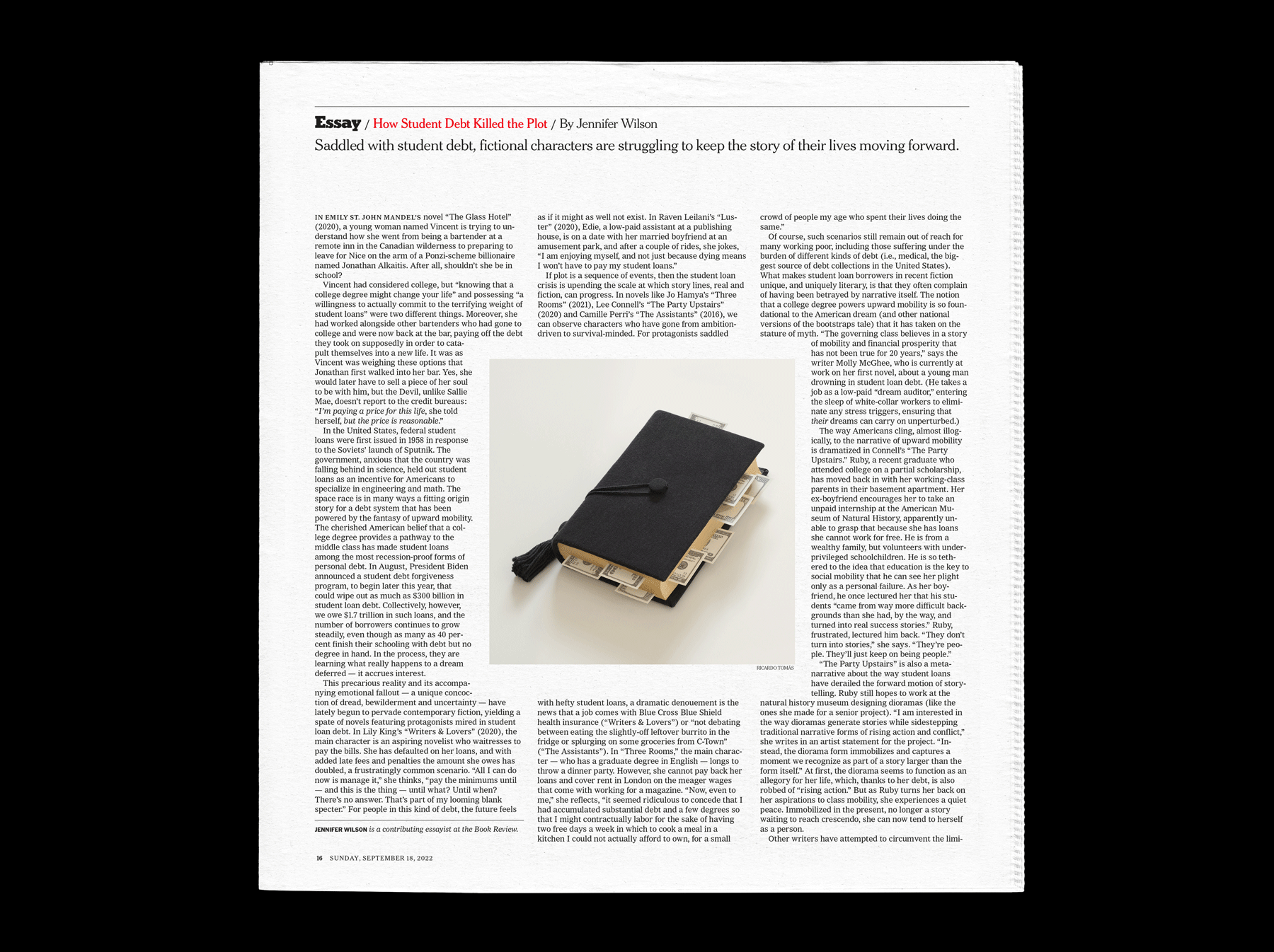 13/09/2022 The New York Times - How Student Debt Killed the Plot / AD: Matt Dorfman