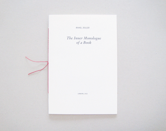 The Inner Monologue of a Book