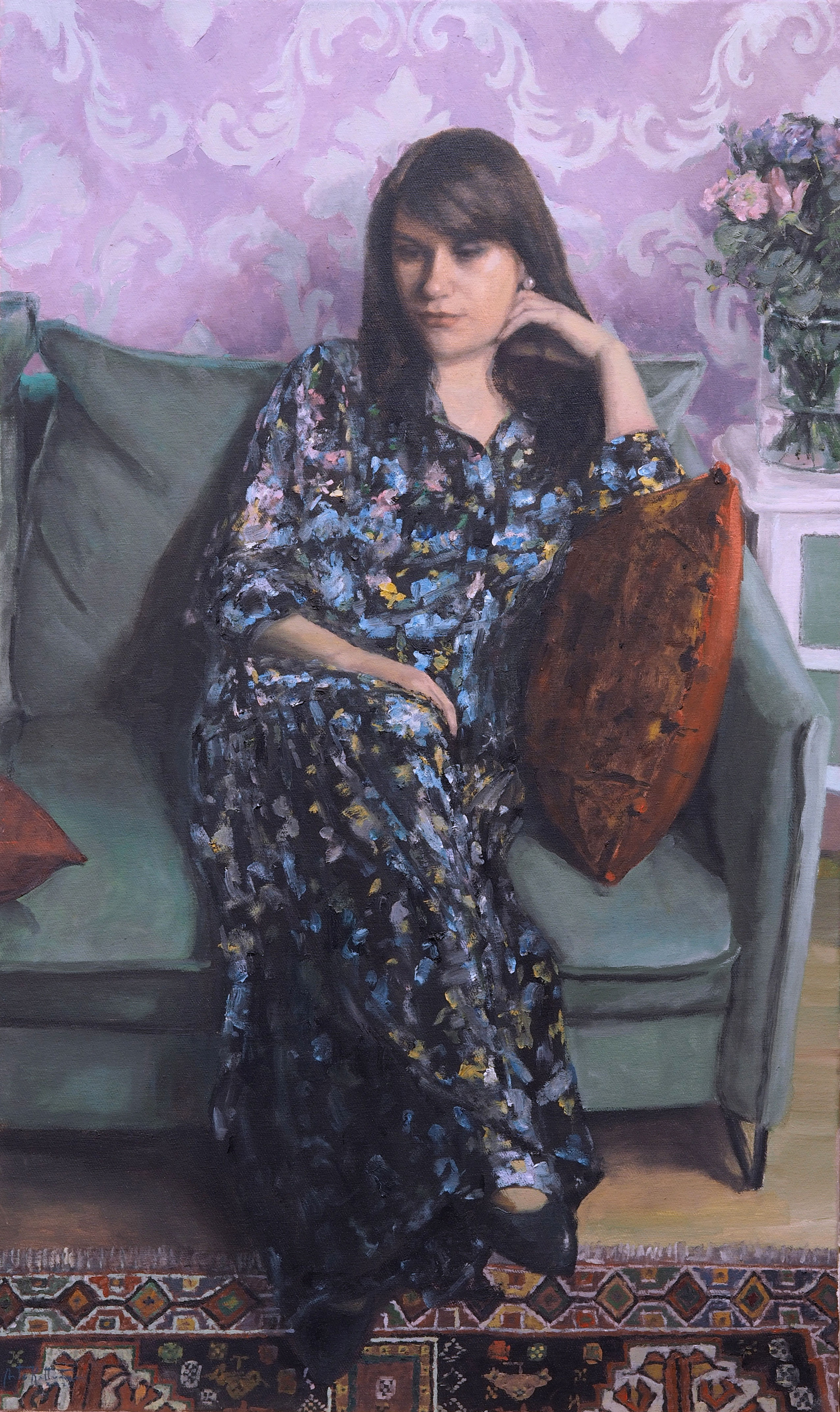 "Afterparty", oil, 100x60cm, 2020