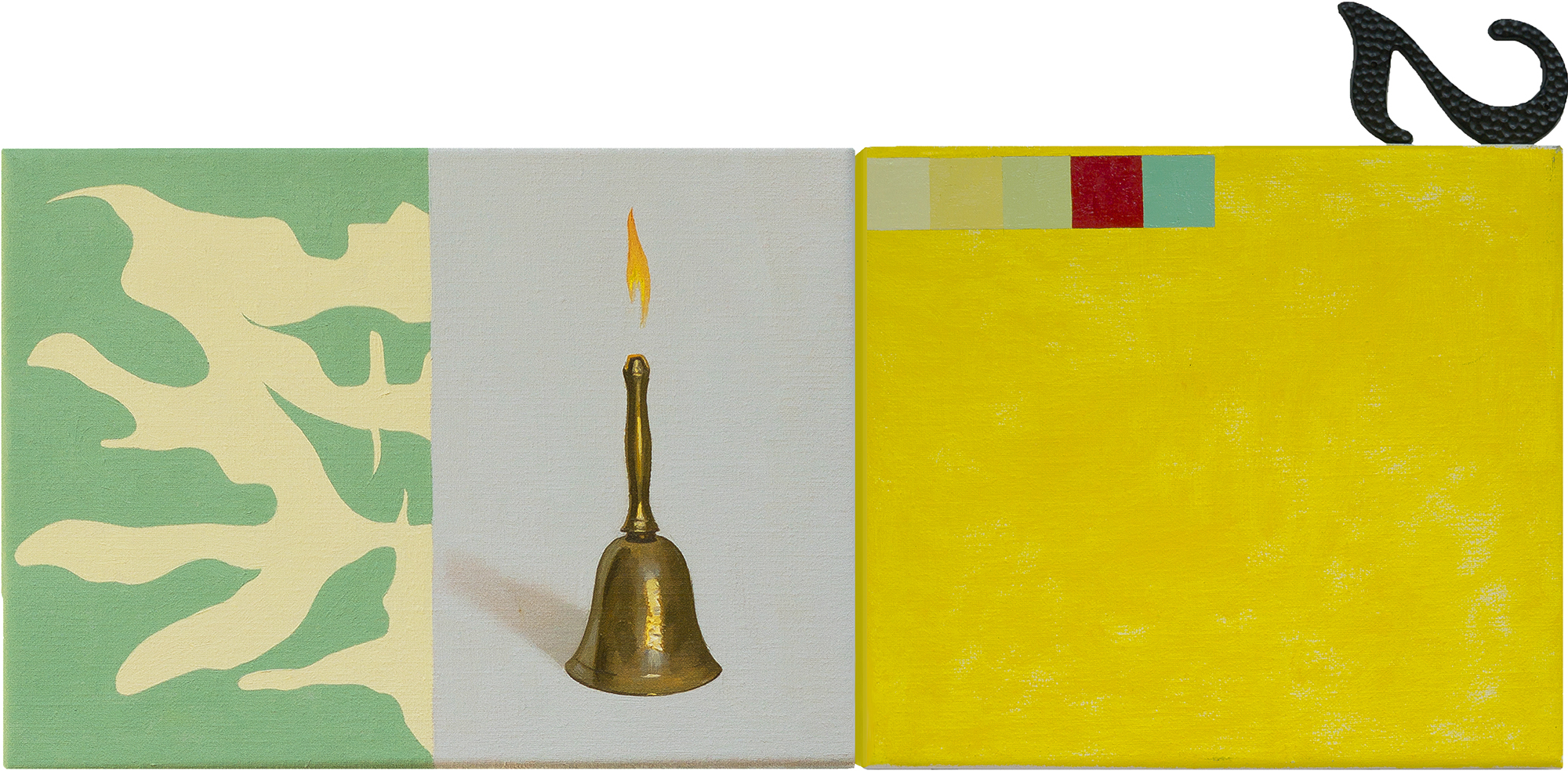 Charlie Goering &ndash; Ghost, 2023, Oil on canvas 9x22 in (diptych)