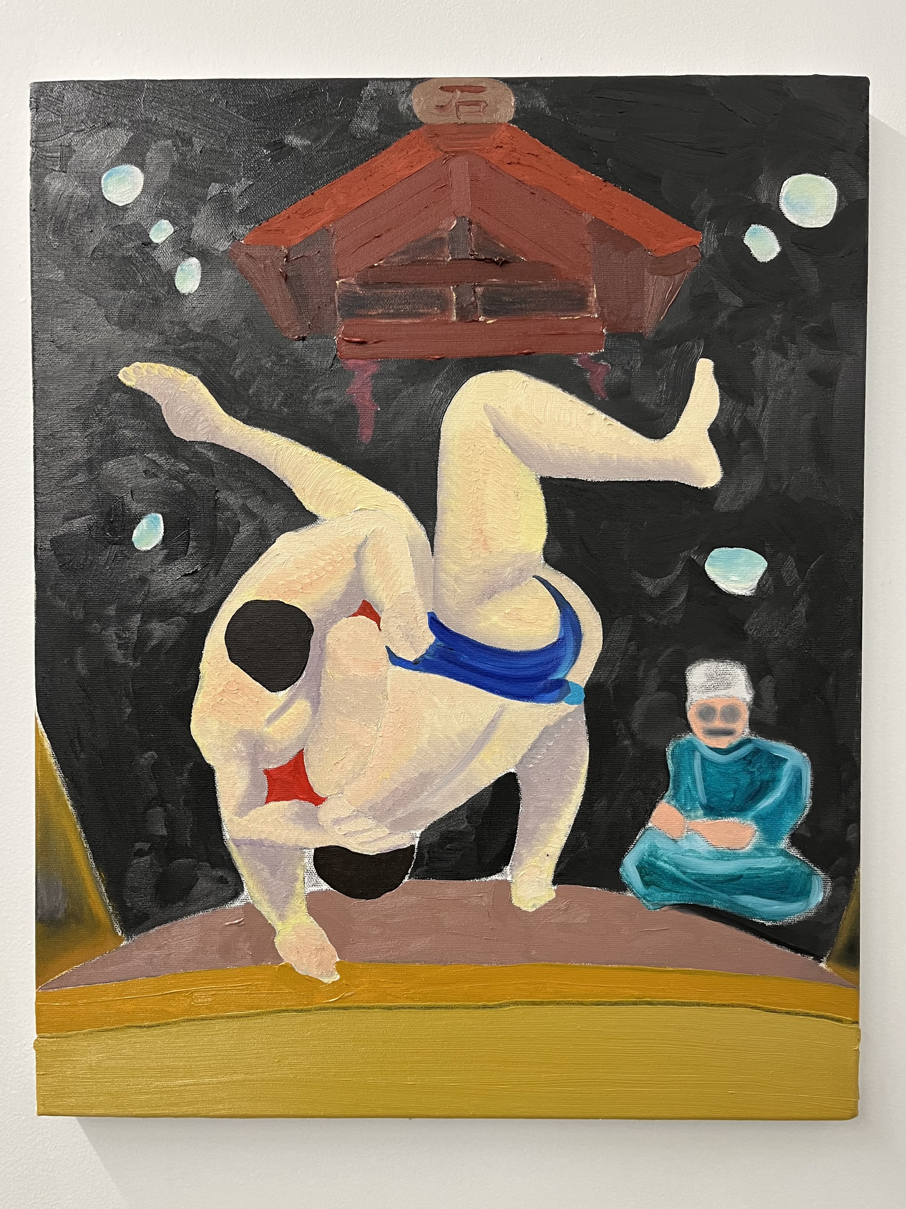 Throw, oil on canvas, 2024