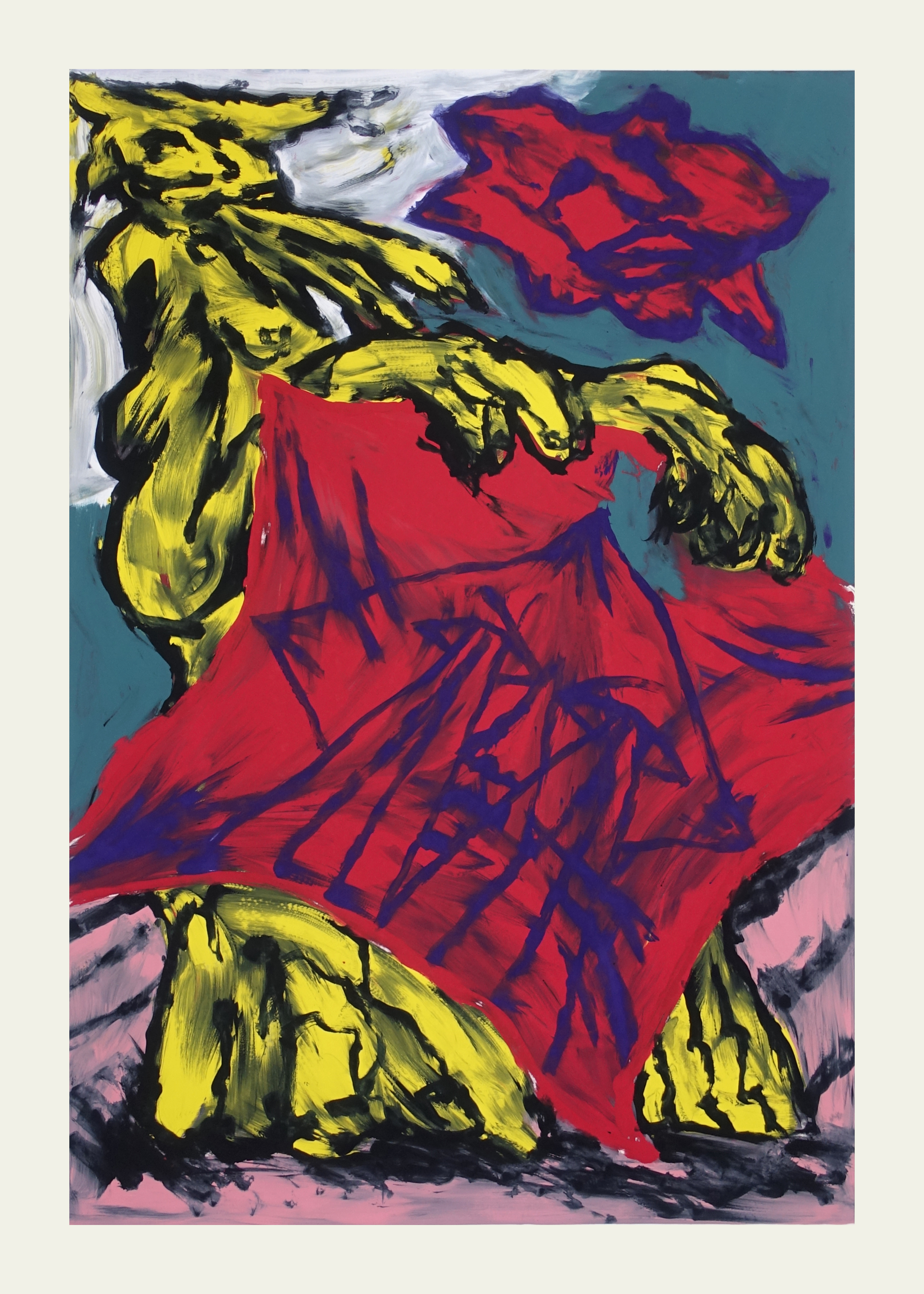 The Tenth Step in the Exaltationserigraphic monotype on paper, 140x100cm, 2024