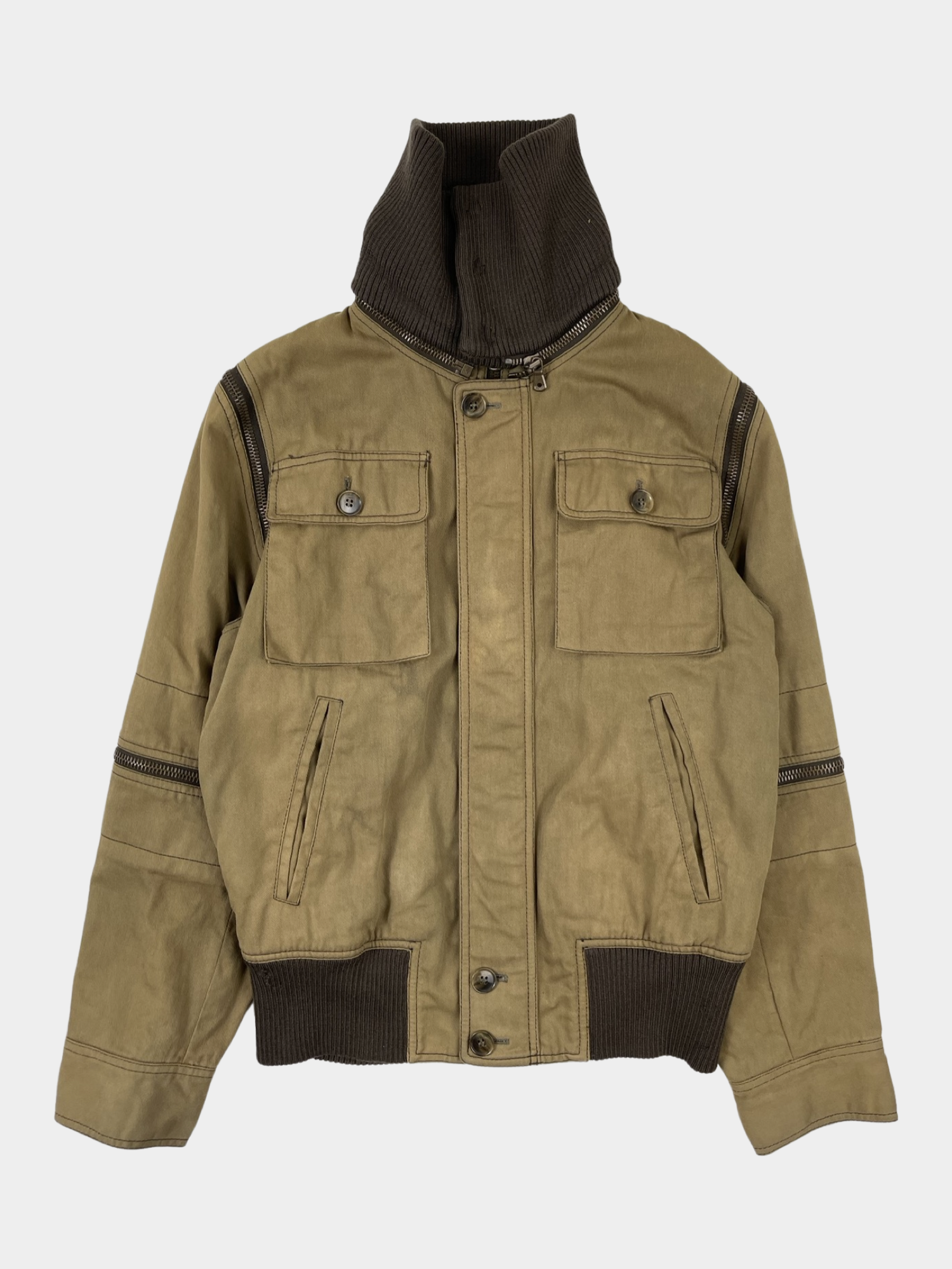 DOLCE GABBANA Military Zip Jacket - ARCHIVED