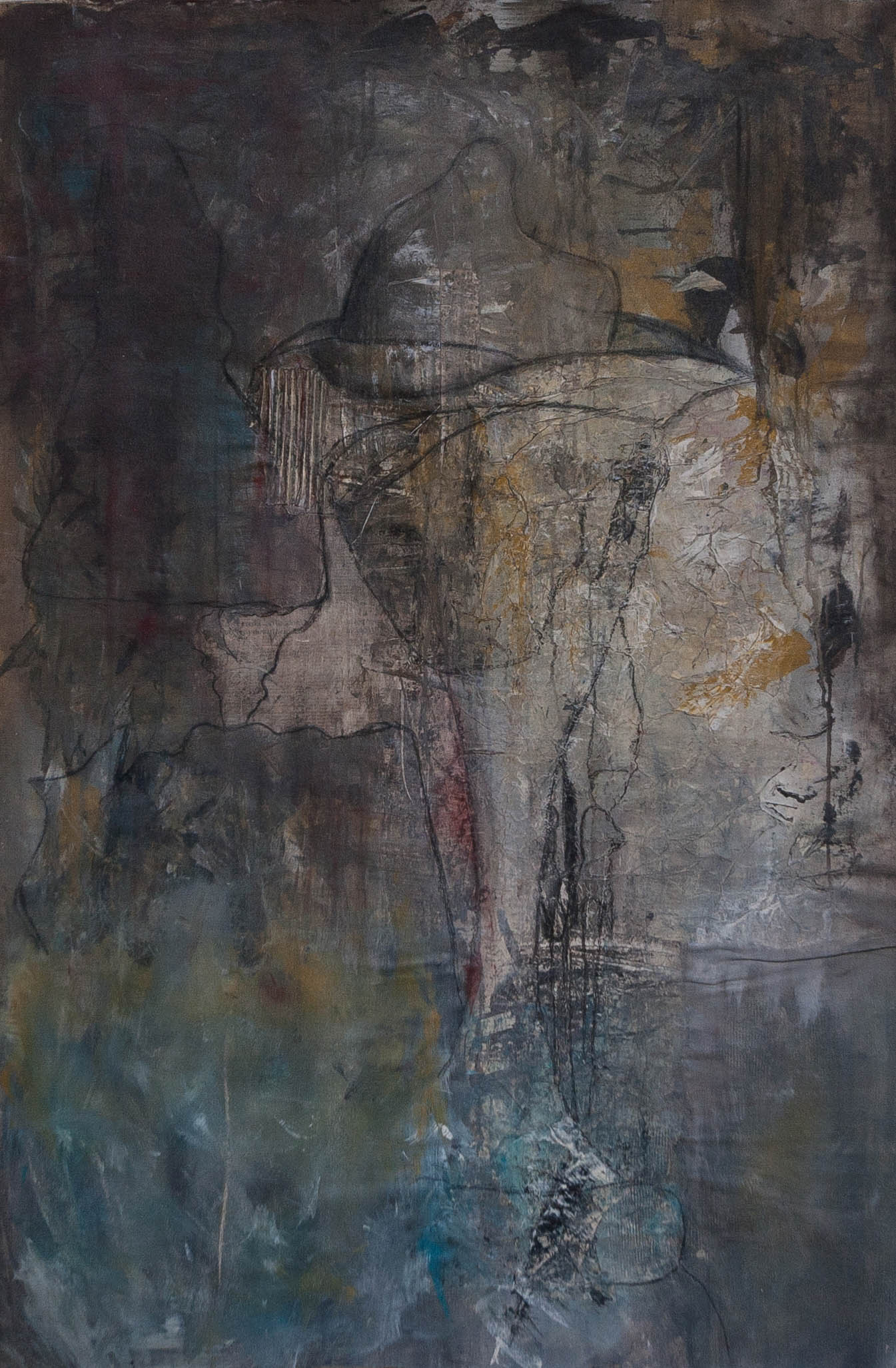 Bastian Hansen | Untitled | 2022 | Mixed media on canvas | 100 x 150 cm