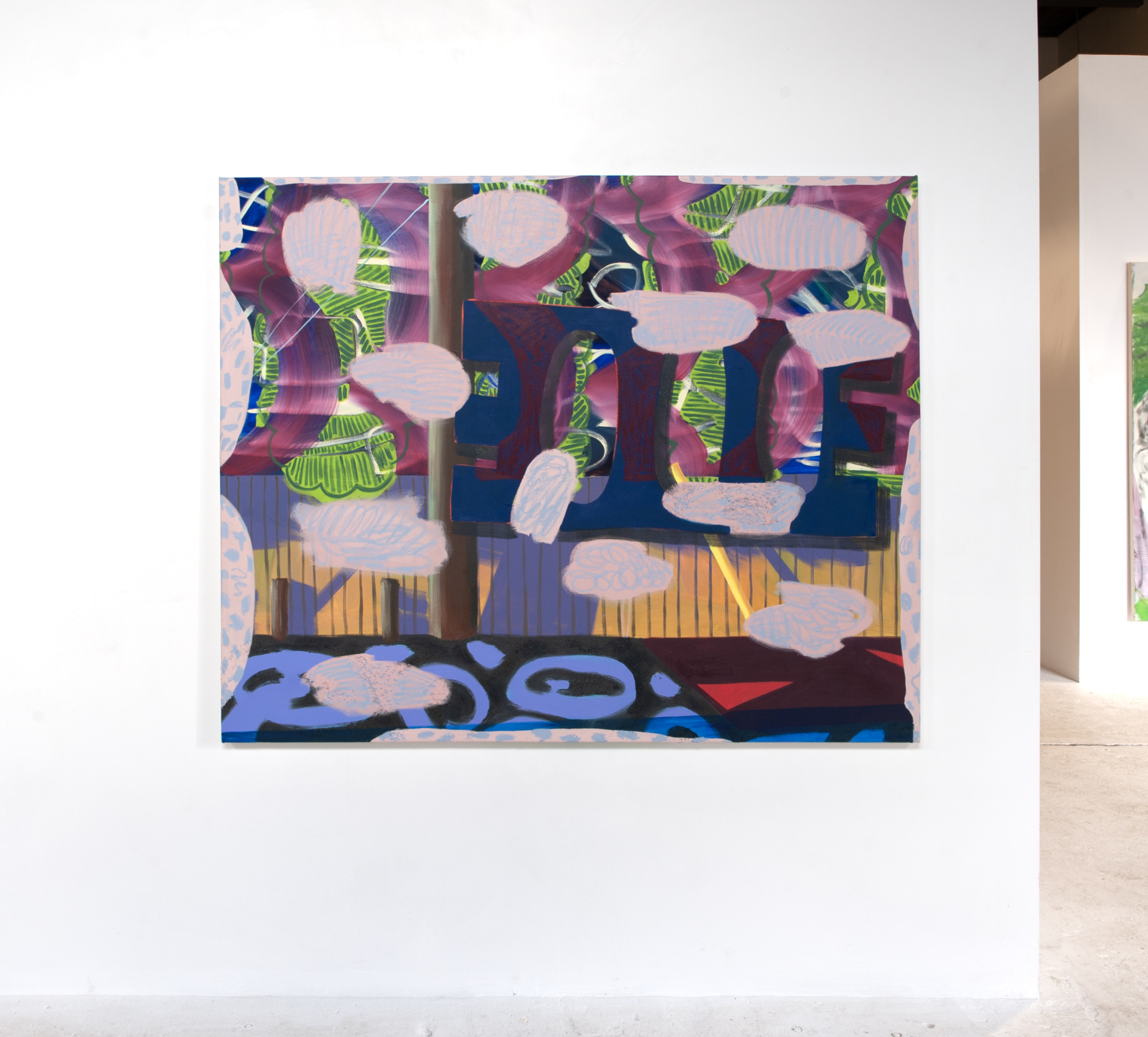 "Gratification", 2025, oil on canvas, 48x60 in