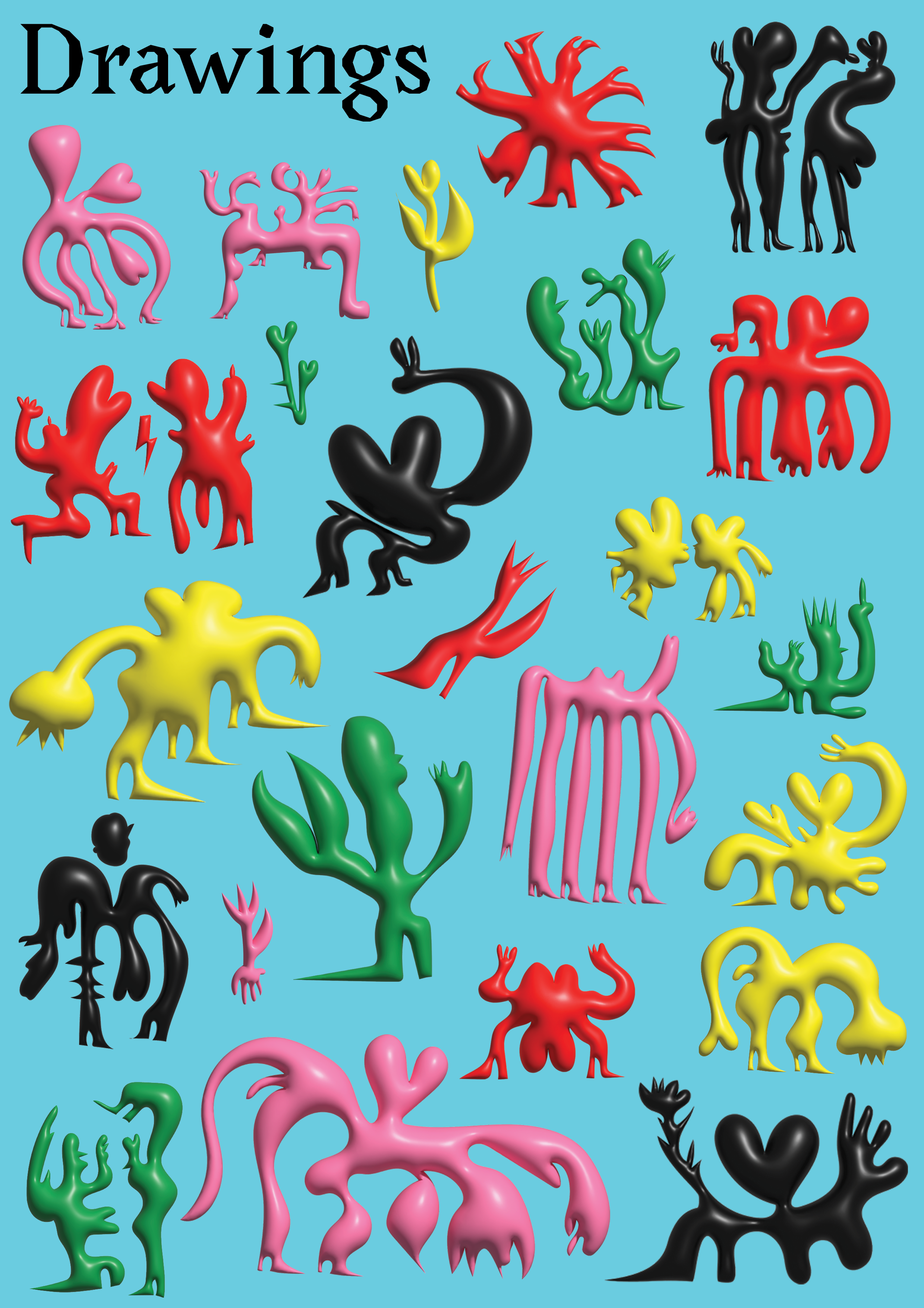 "Random Acts of Community Love" illustrations for Queers on the Move - 2023