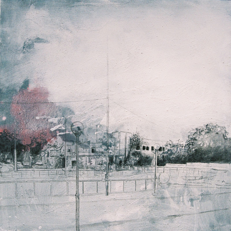 "Perdido no Parque" 2007 Mixed Media on Canvas 100x100 cm