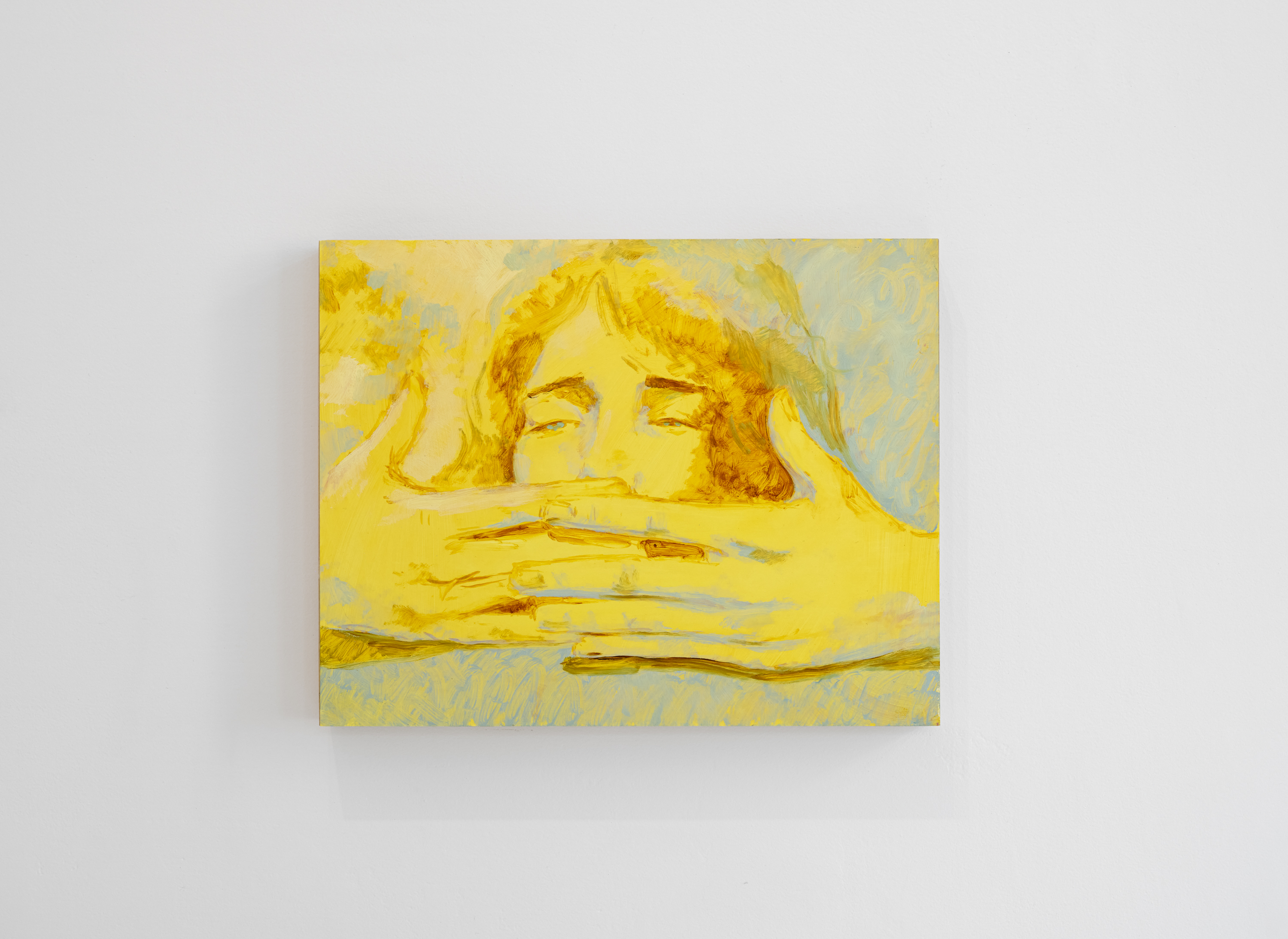 "In a passing dream", 11 x 14 inches, oil on yupo mounted on board, 2024. $575 