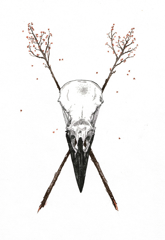 RavenPen and Ink12"x16"2014SOLD