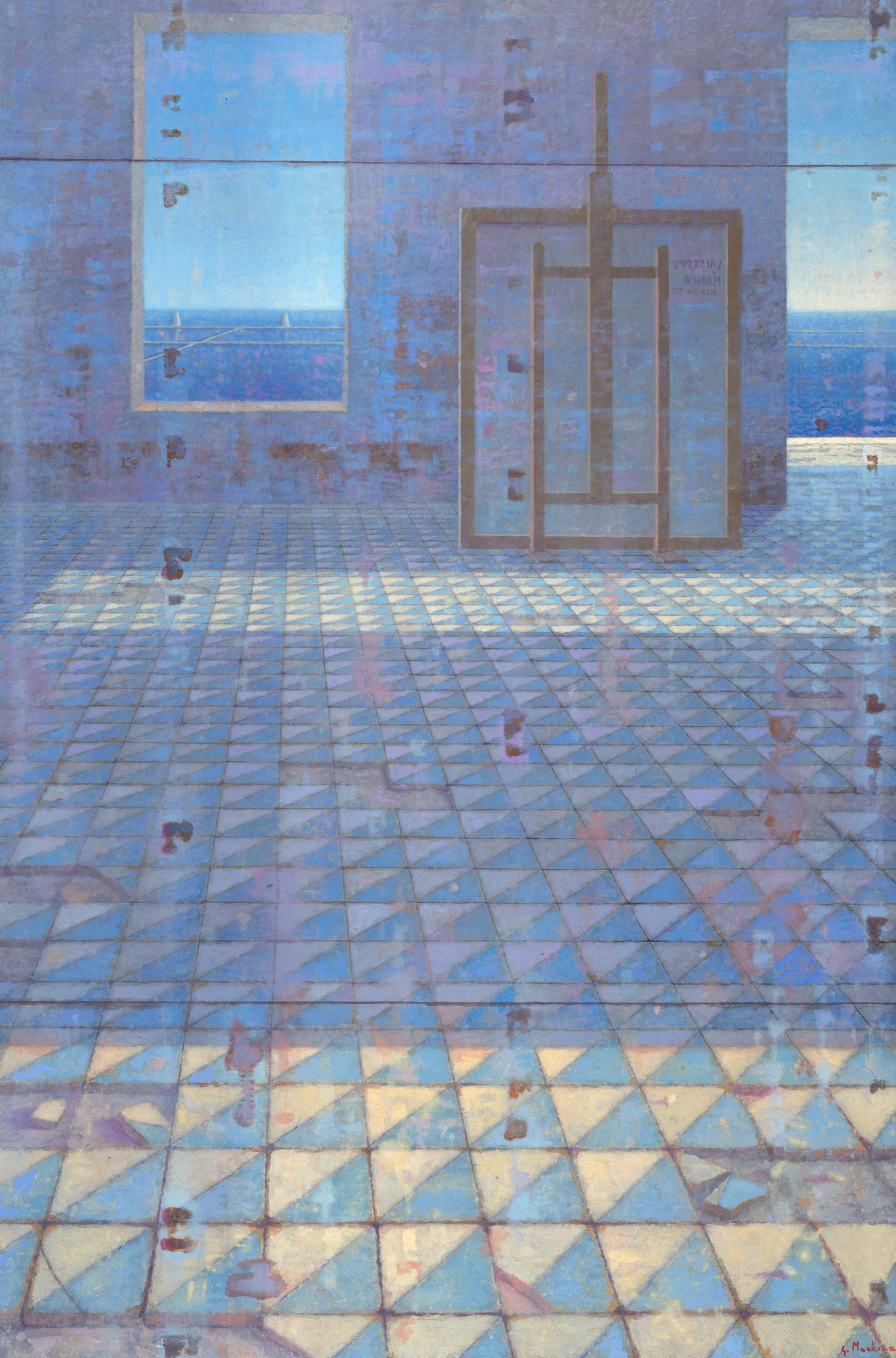 Stanza di pittura, 2003, olio su tela, cm 120 x 80