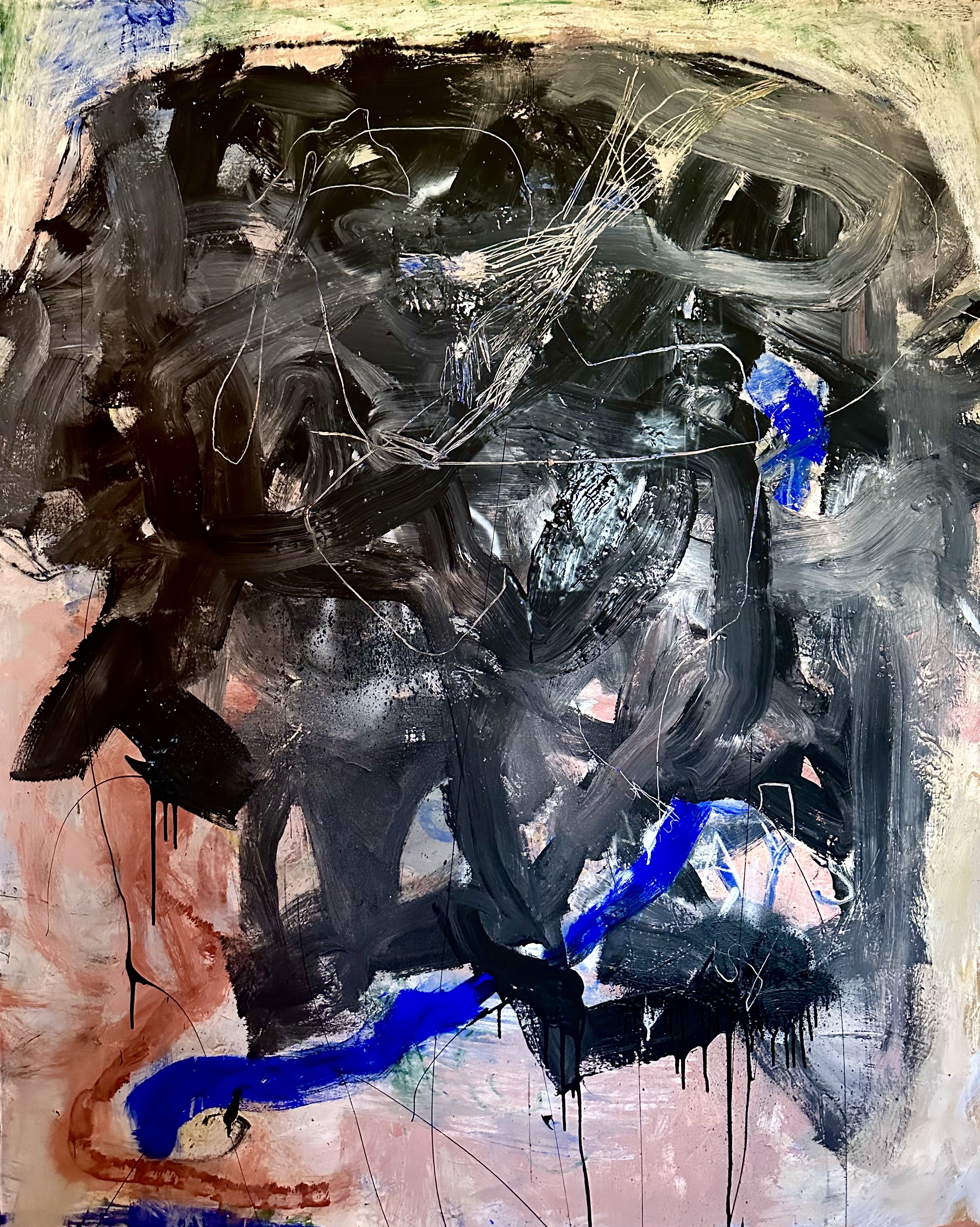 thought we saw flying saucers and all of the restMixed Media on Canvas 154cm x 124cma