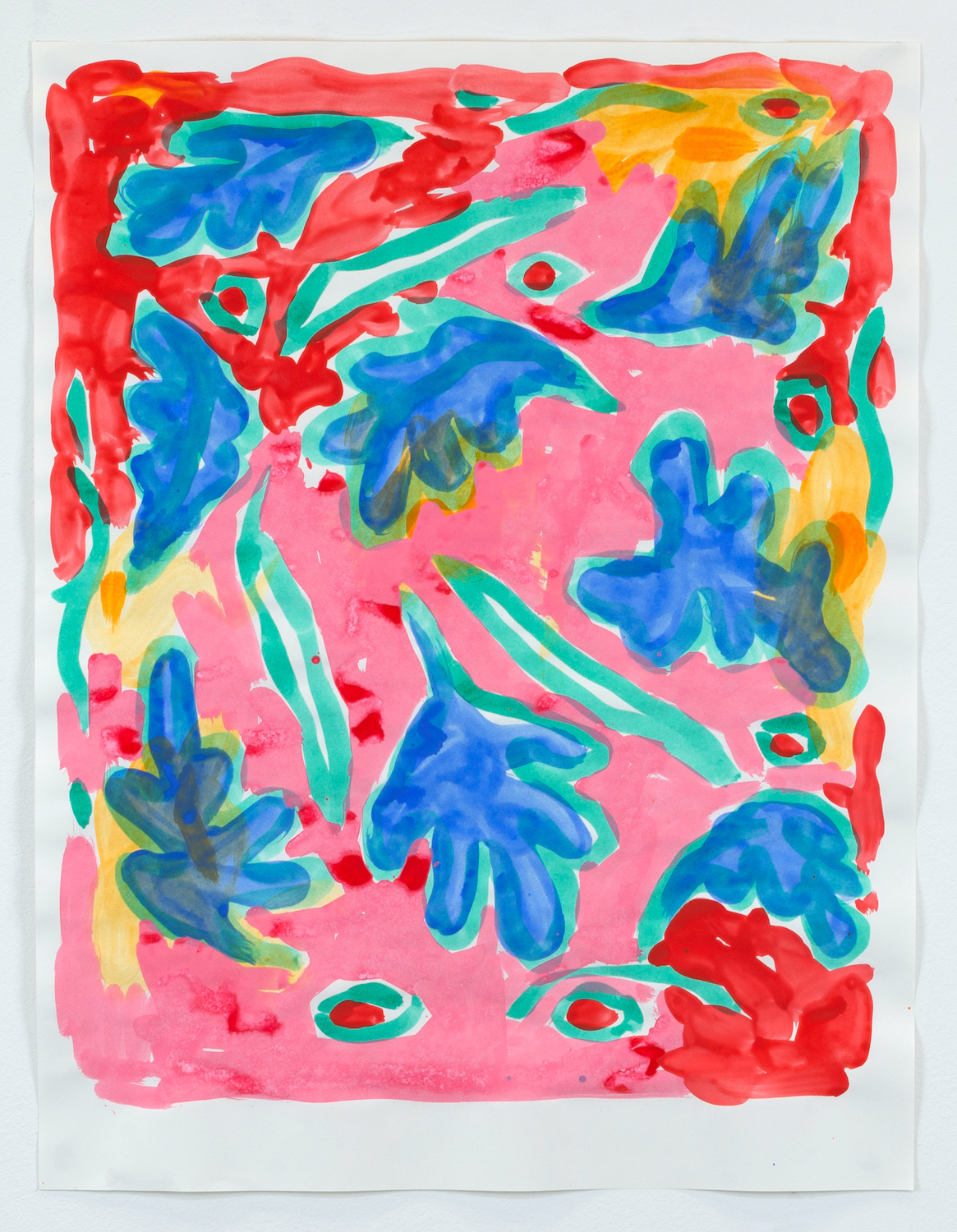 nature morte study, 2024, Acrylic on paper, 24 x 20 in.