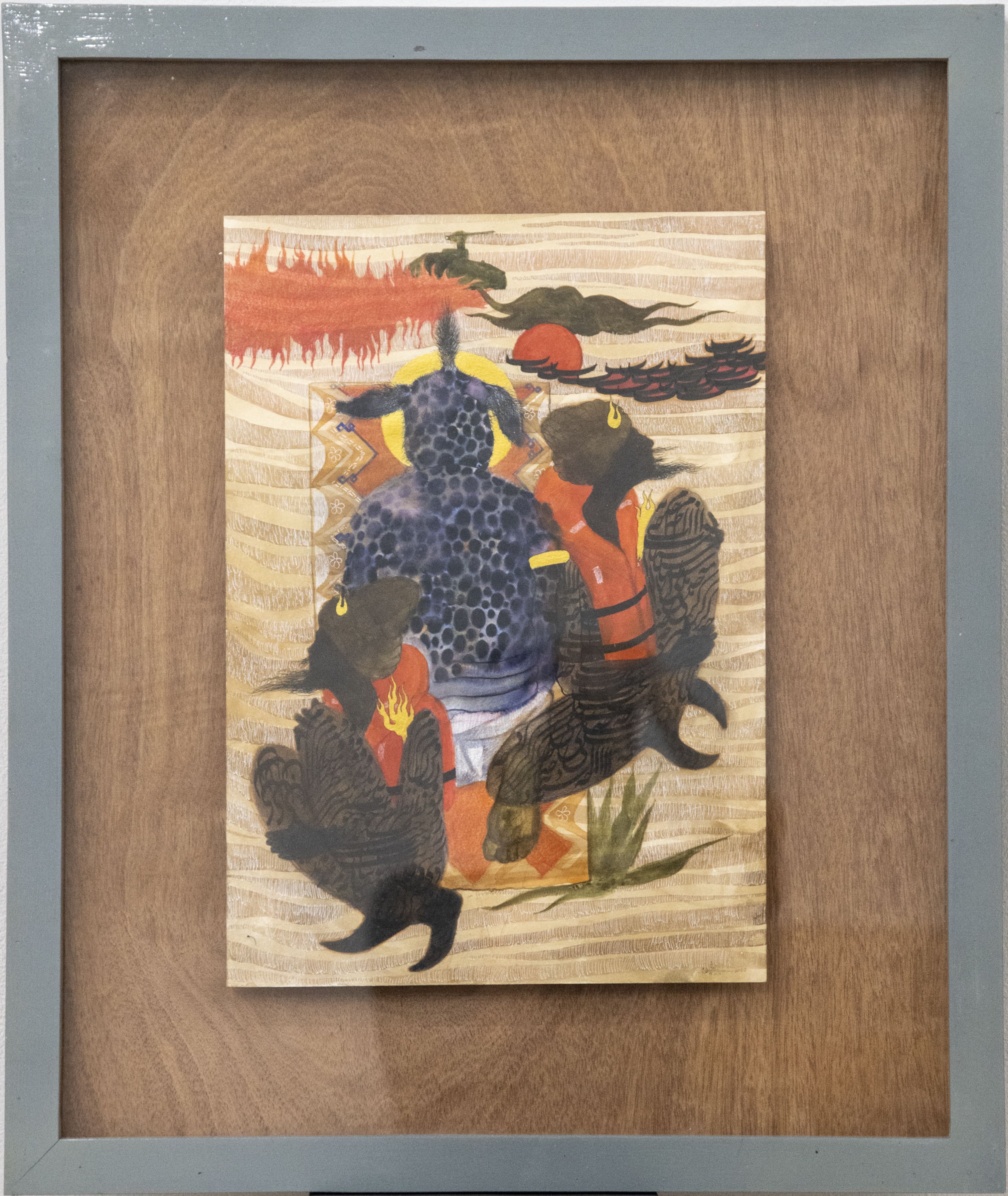 Neesar Eesar | Eternal Waiting #28 | 2022 | Mixed Media on Paper | 29,7 x 42 cm