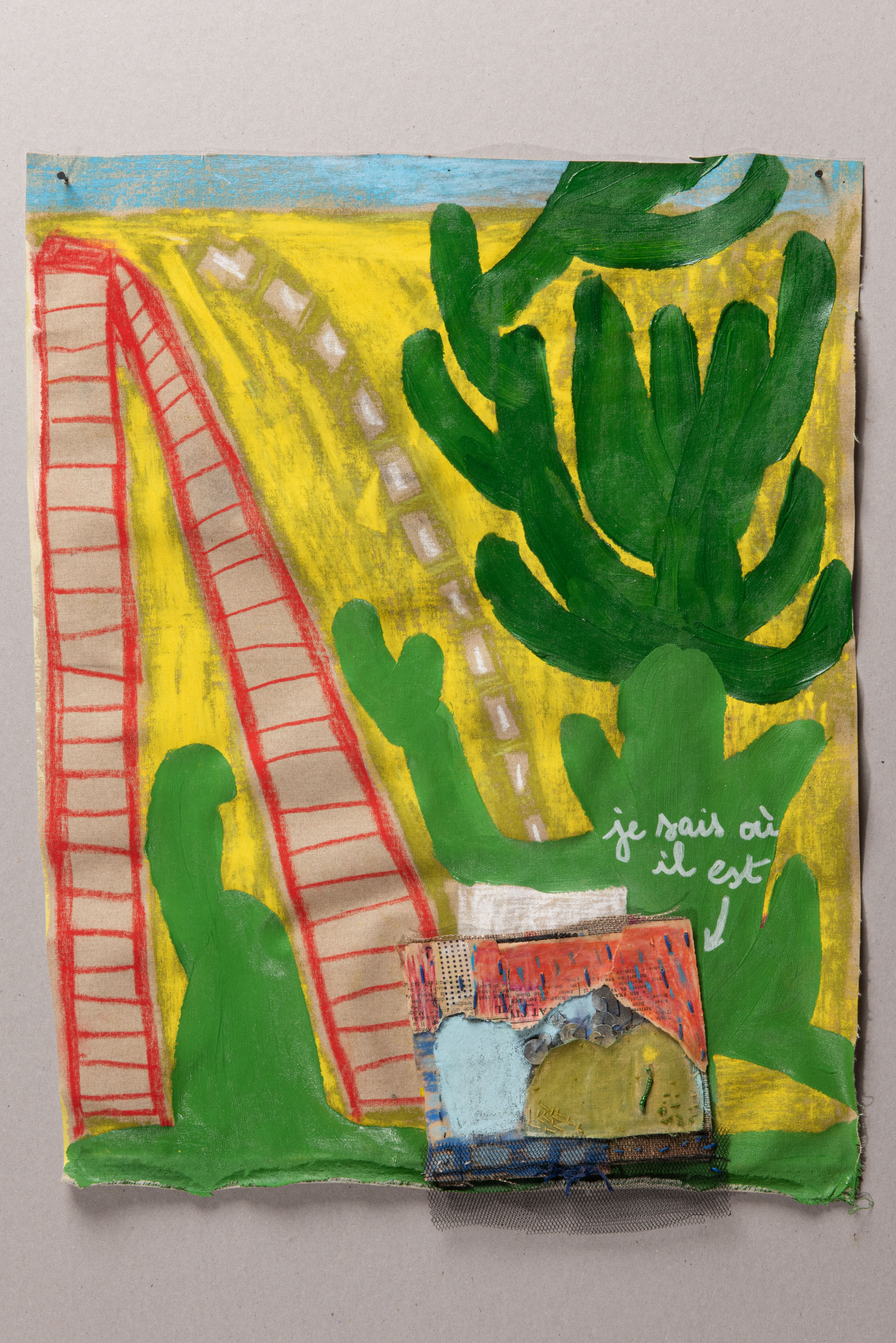 I Know Where He Is, 50x62cm, 2021
