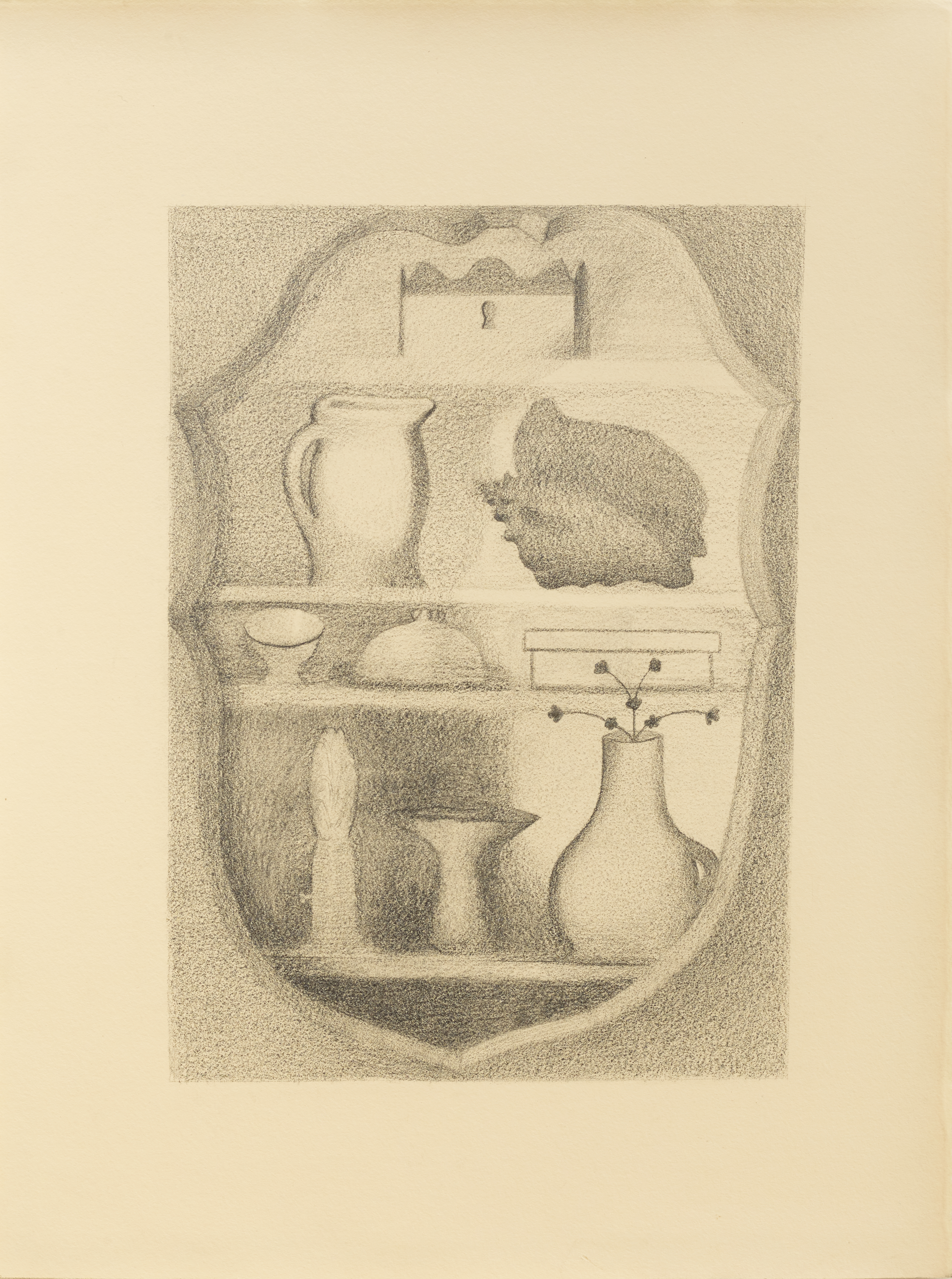 "Cristaleira", 2022, grafite sobre papel [graphite on paper]