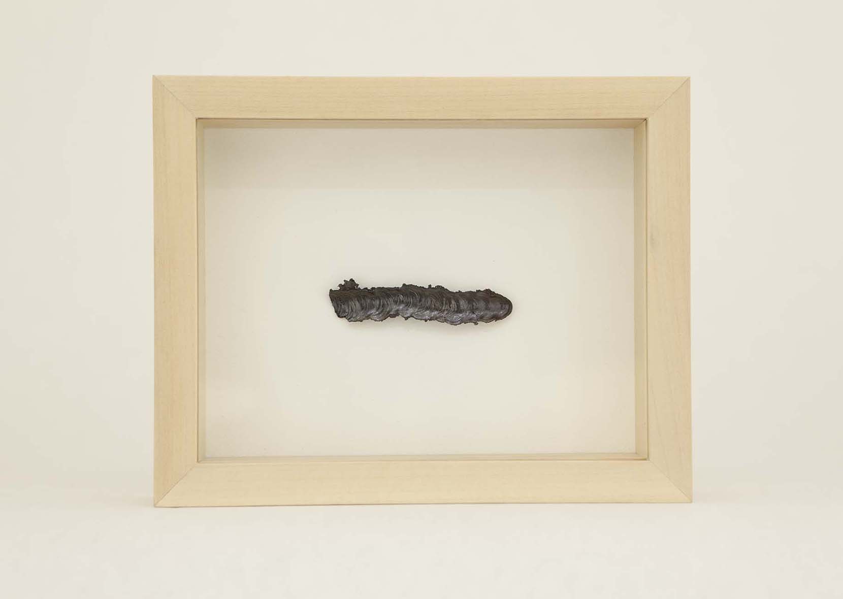 Seidenspinner (silkmoth)2011metallic cinder, framed4 parts, each 15×19cm