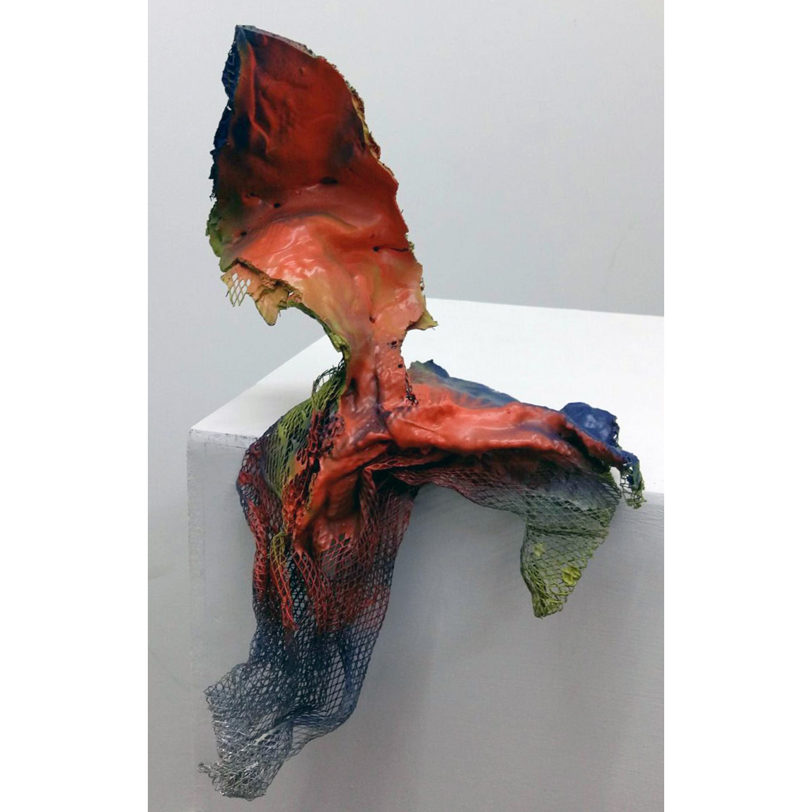 Broken Apart Together II, aluminium, acrylic, spraypaint, 50x33x20cm, 2016