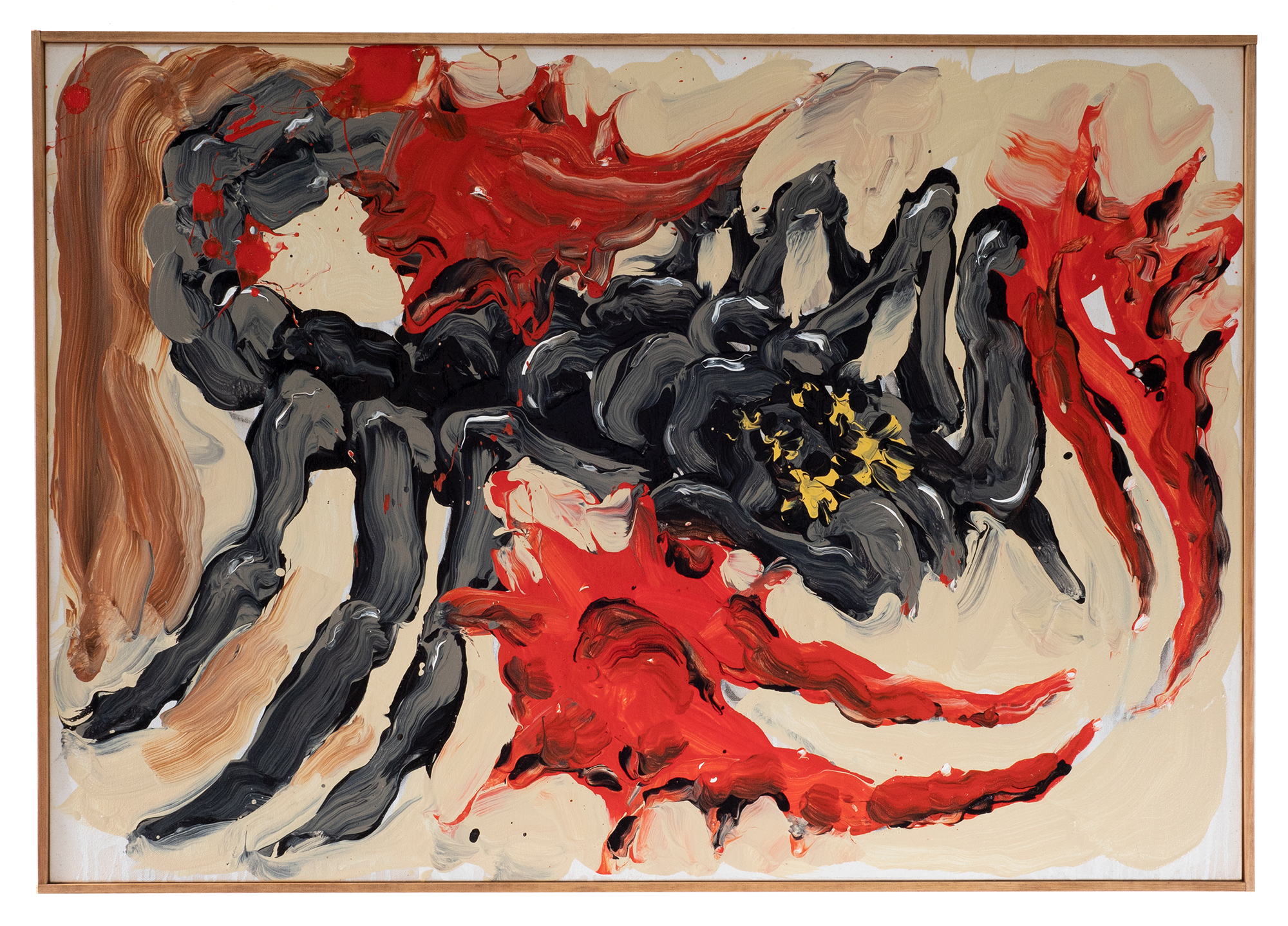 David SurmanCupidAcrylic and charcoal on canvas, artist frame27.5 x 39.4”2022