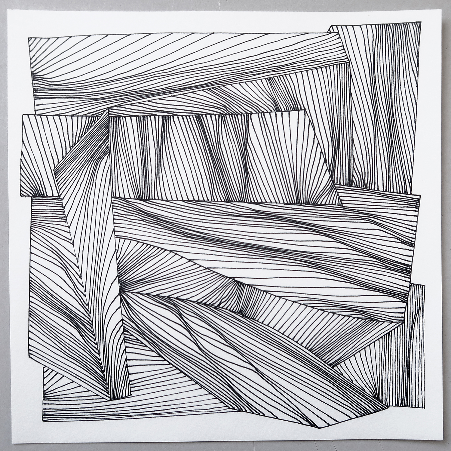 Untitled 522, 2020, Marker pen on paper, 20x20cm