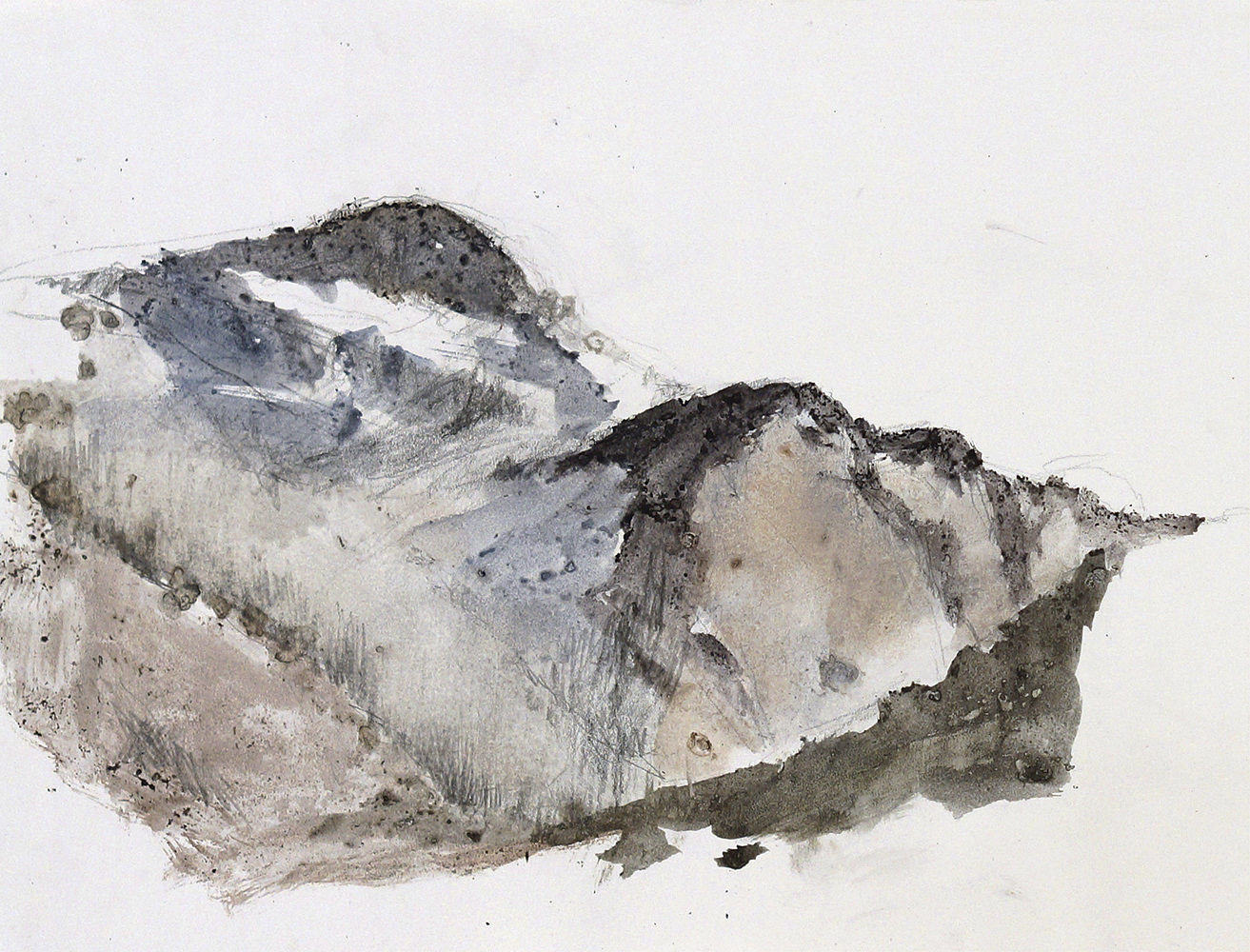 Vercors, hiver Iwatercolour and pencil on paperenv. 21 x 30 cm, 2012