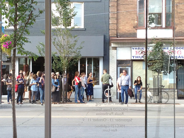 Canadian Art Gallery Crawl at 2015 exhibition, MKG127 gallery, Toronto