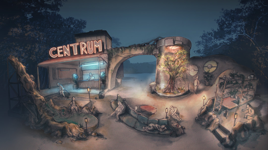 Ballpoint Pen & digital Colouring