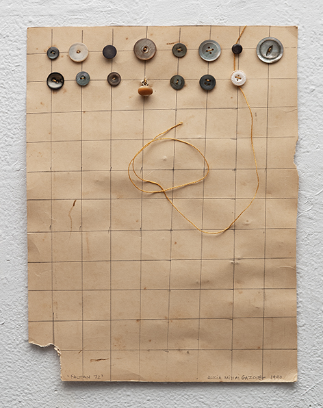 Falton 72, 1990 Collage, and graphite on paper. 12” x 9”