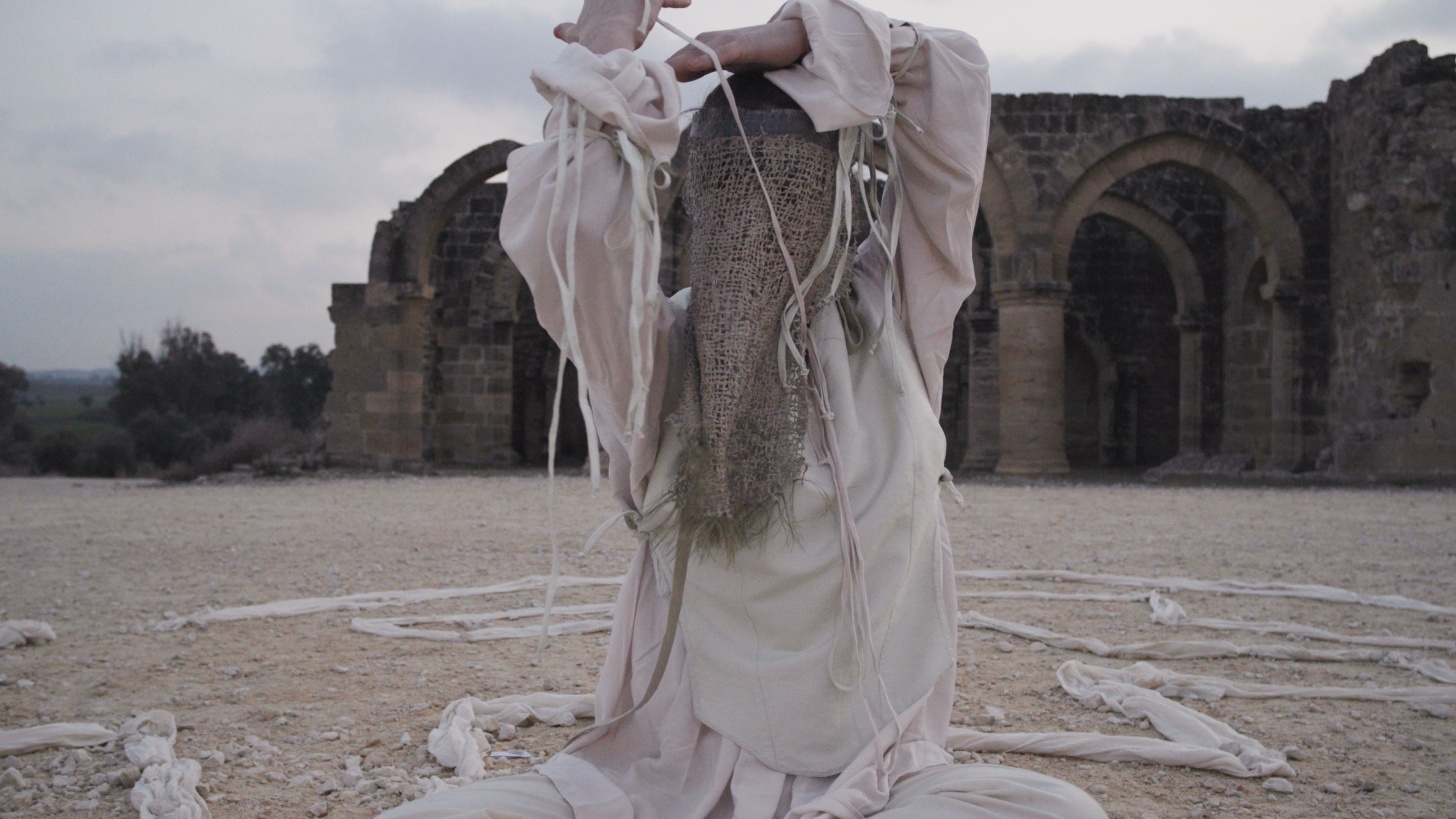 video still from Liminal Vision's Scent of Time (in progress/2022) - costume design by Dasha Golova
