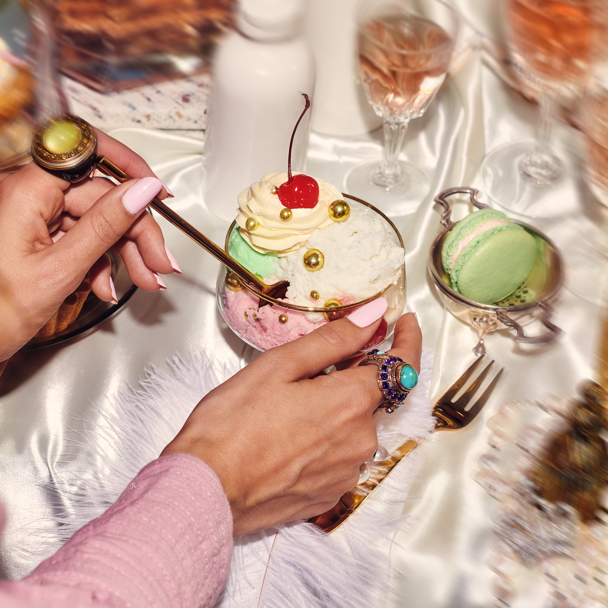 food photography with hand models 