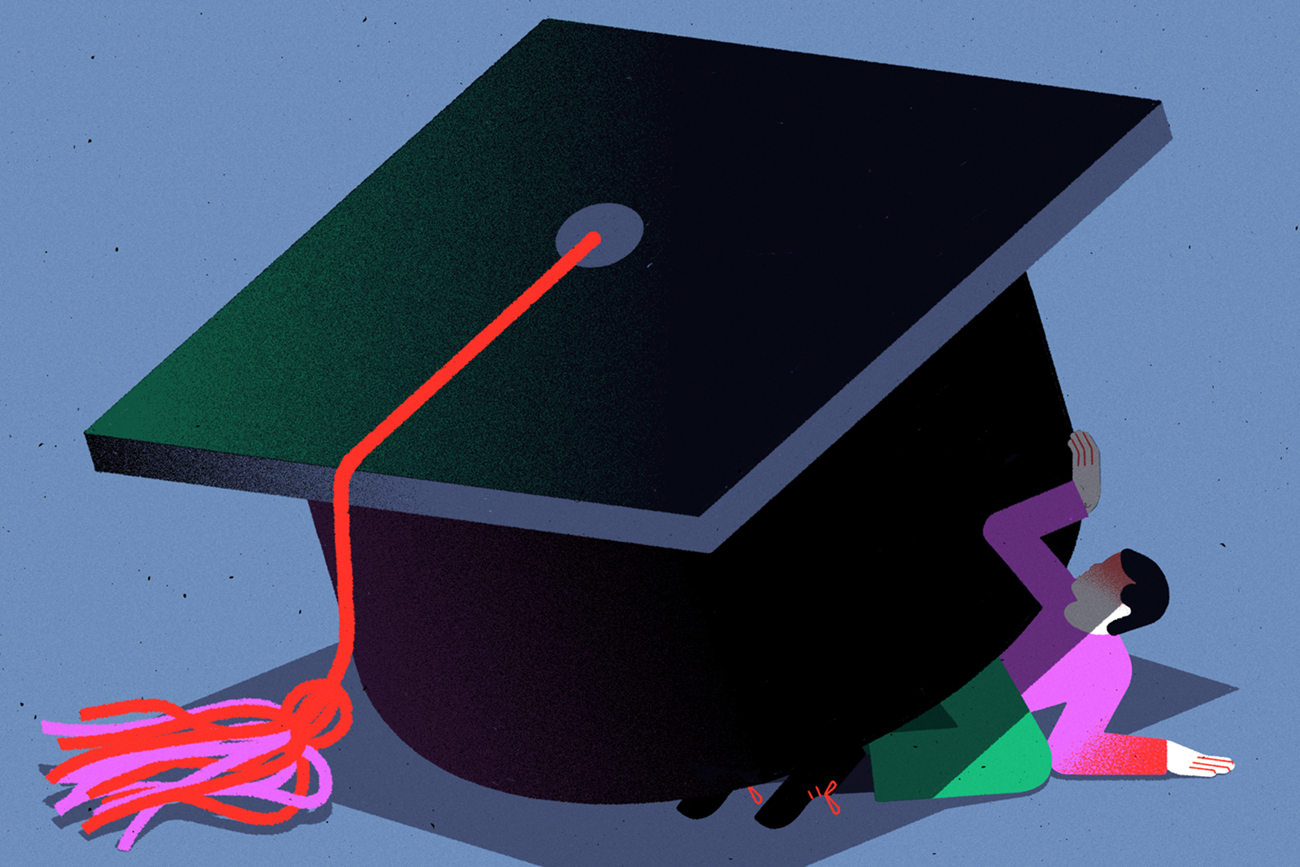 student loan Illustration María Hergueta