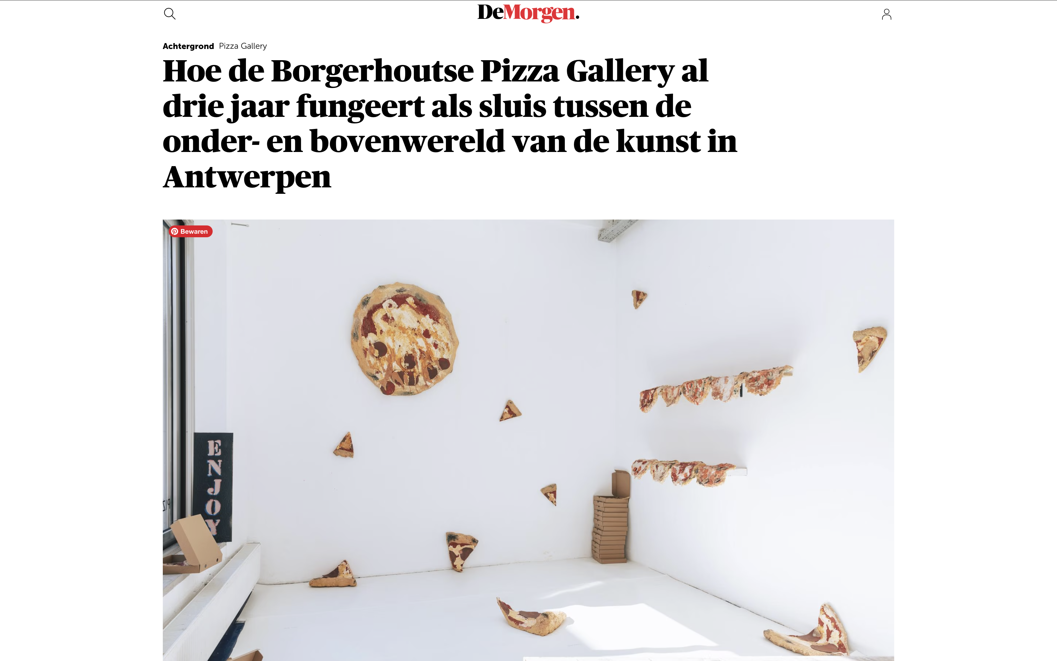 Hoe de Borgerhoutse Pizza Gallery al drie jaar fungeert als sluis tussen de onder- en bovenwereld van de kunst in Antwerpen